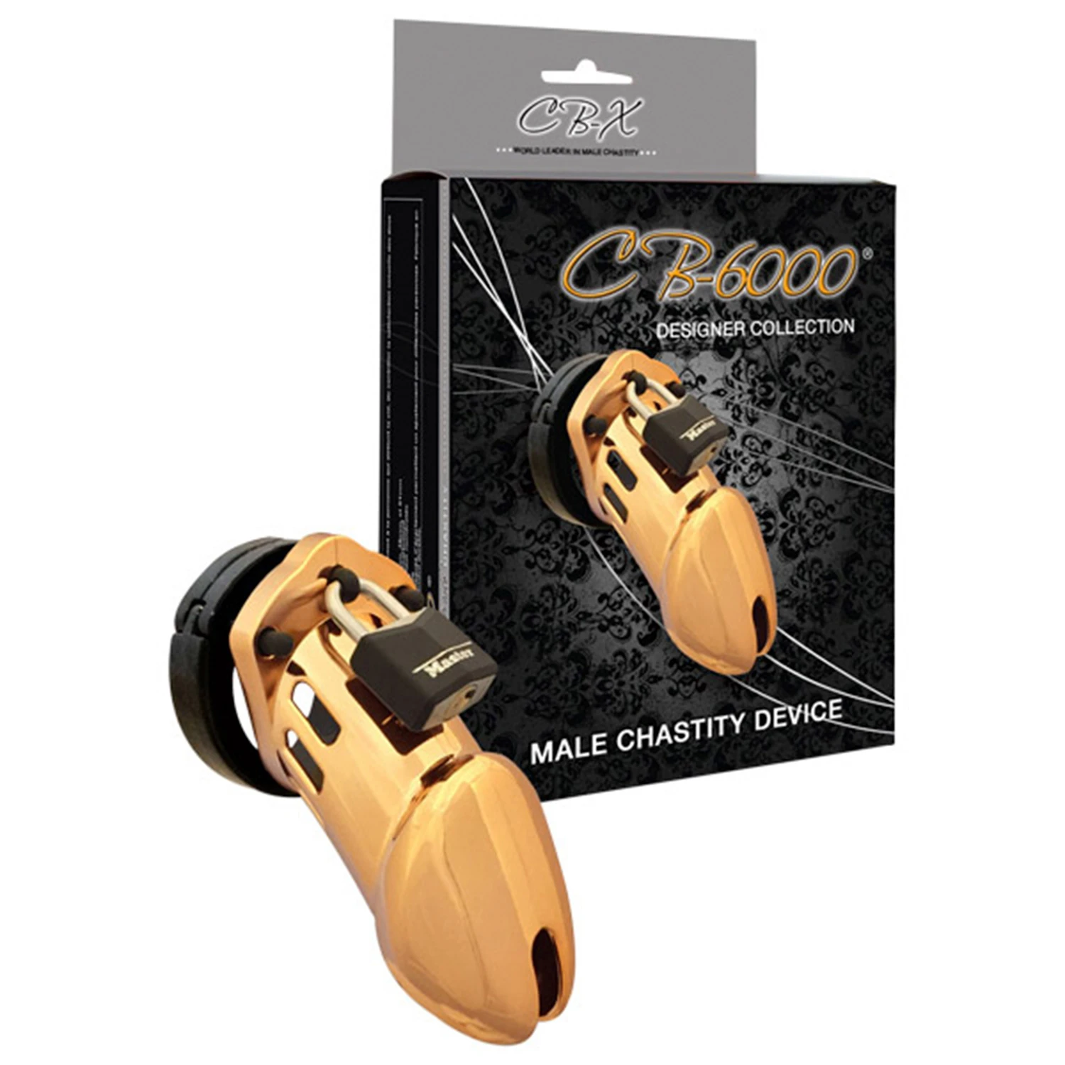 CB-6000 Gold Finish Kyskhetsbelte (8,25 cm) 1