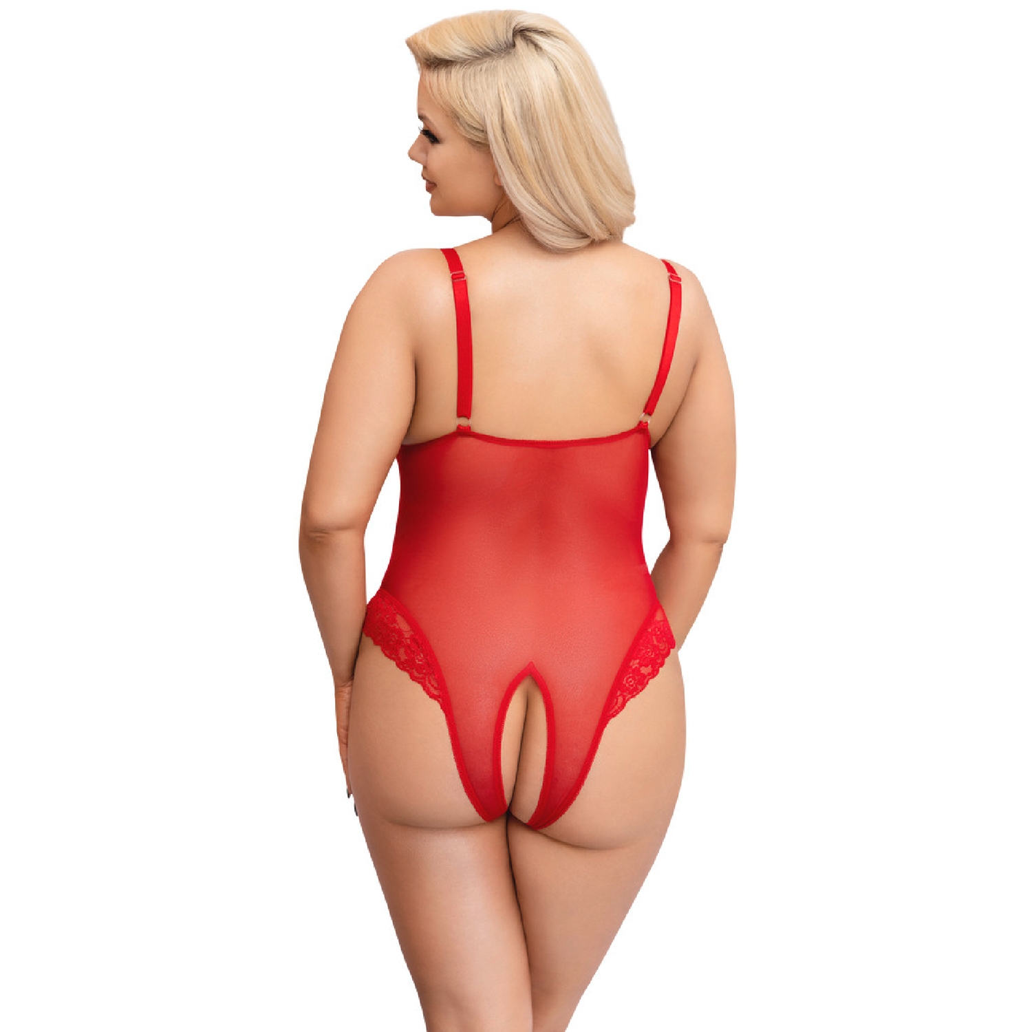 Cottelli Curves Red Kruisloze Body Plus Size 1