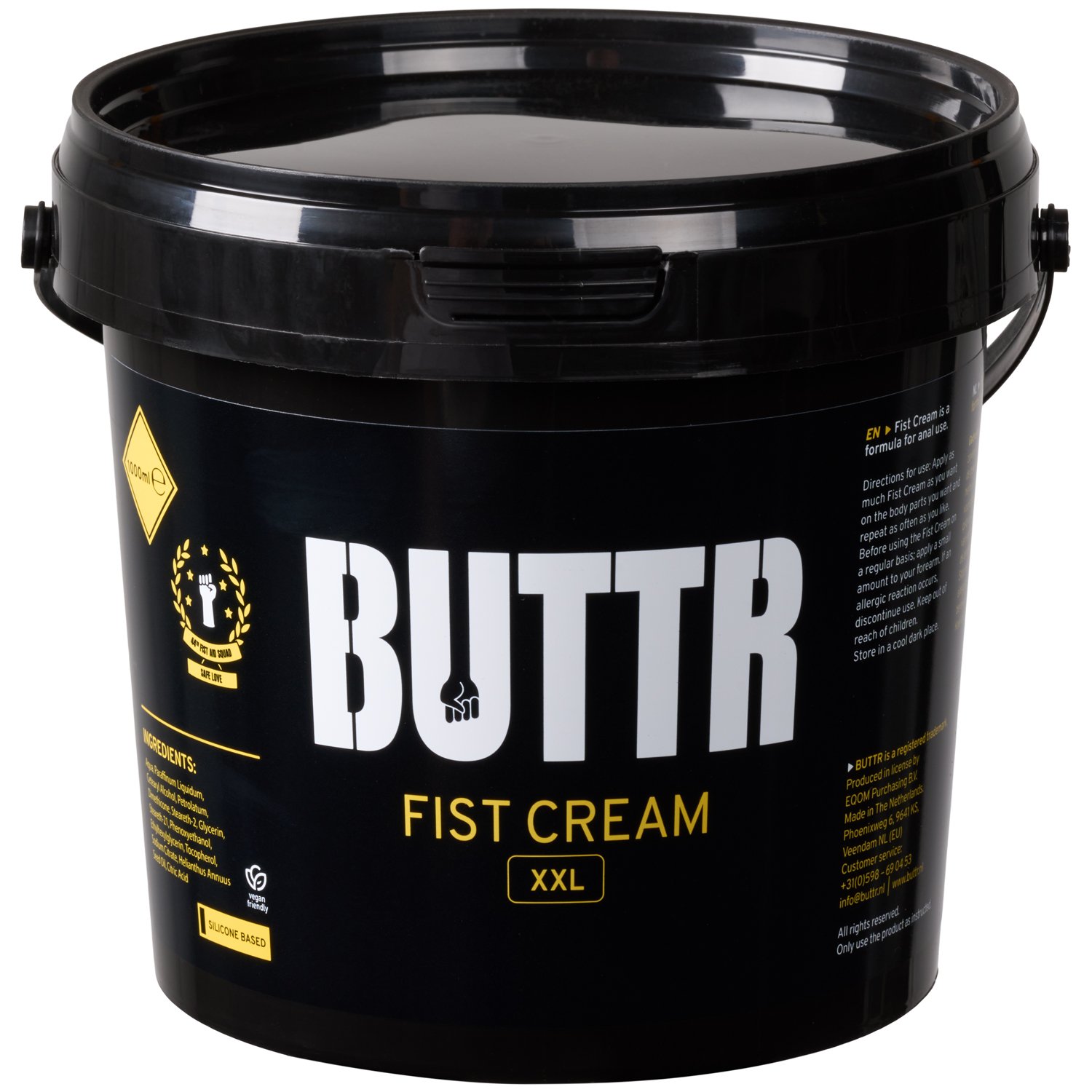 BUTTR Fist Cream XXL 1000 ml     - Hvid