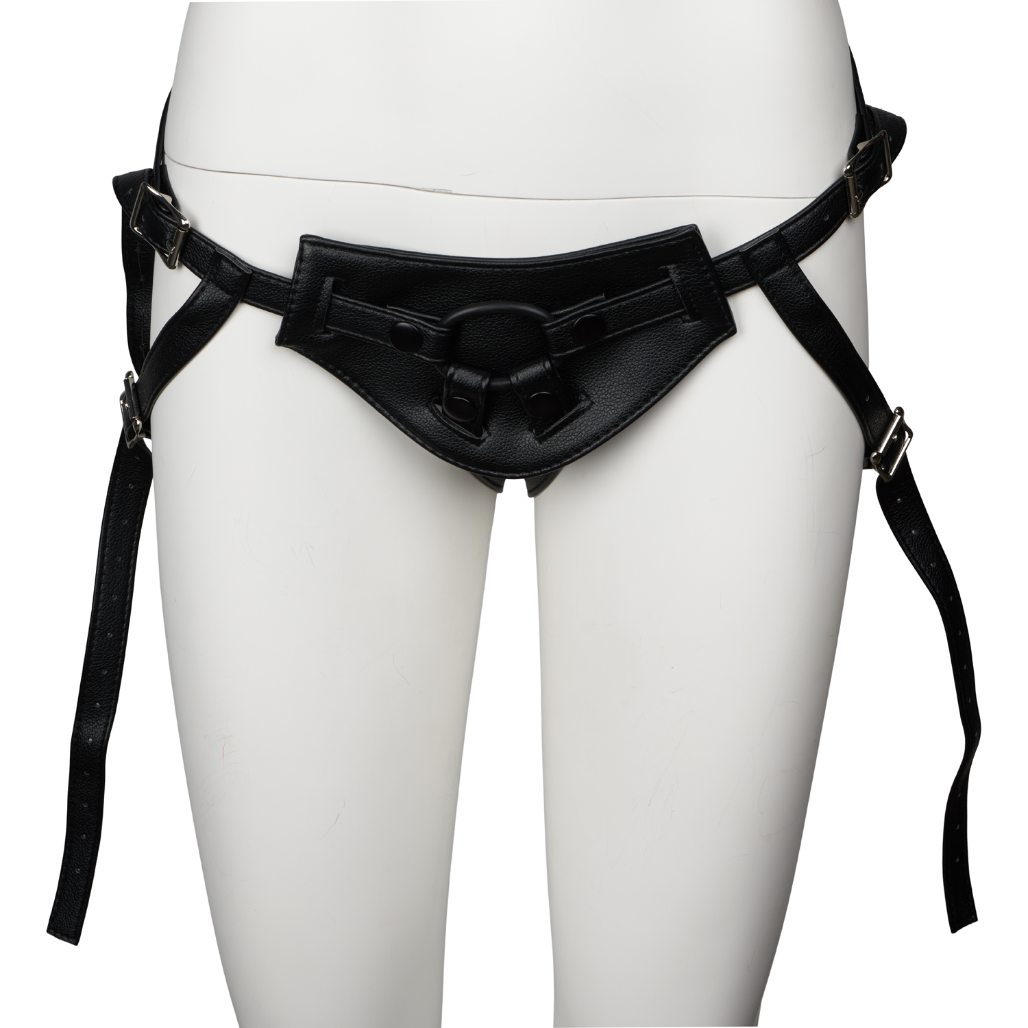 obaie obaie Soft Faux Leather Strap-On Harness - Svart