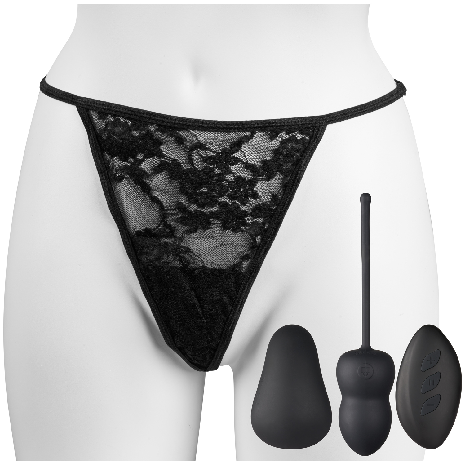 Sinful Love Egg og Trusevibrator      - Svart