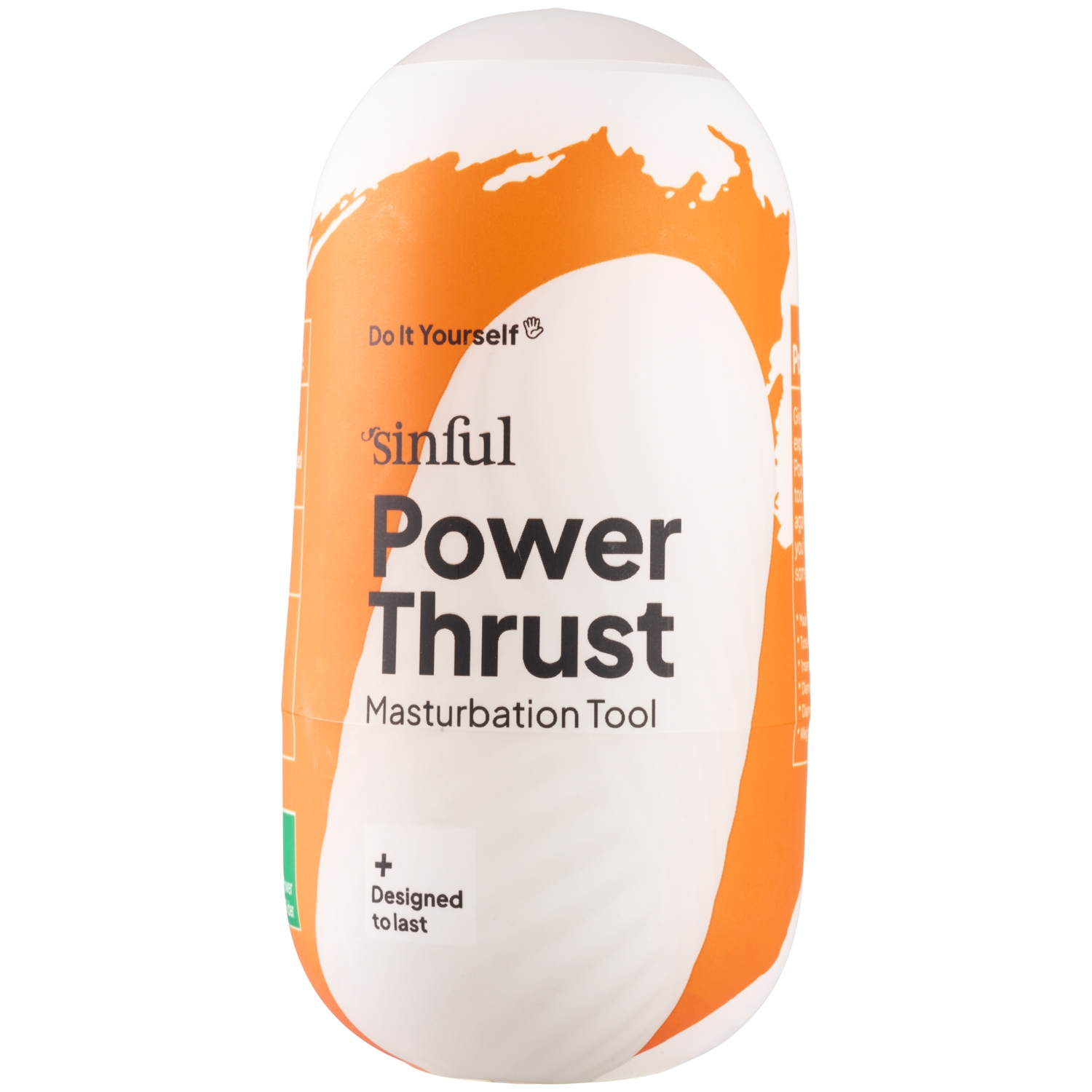 Sinful Power Thrust Masturbator - Orange thumbnail