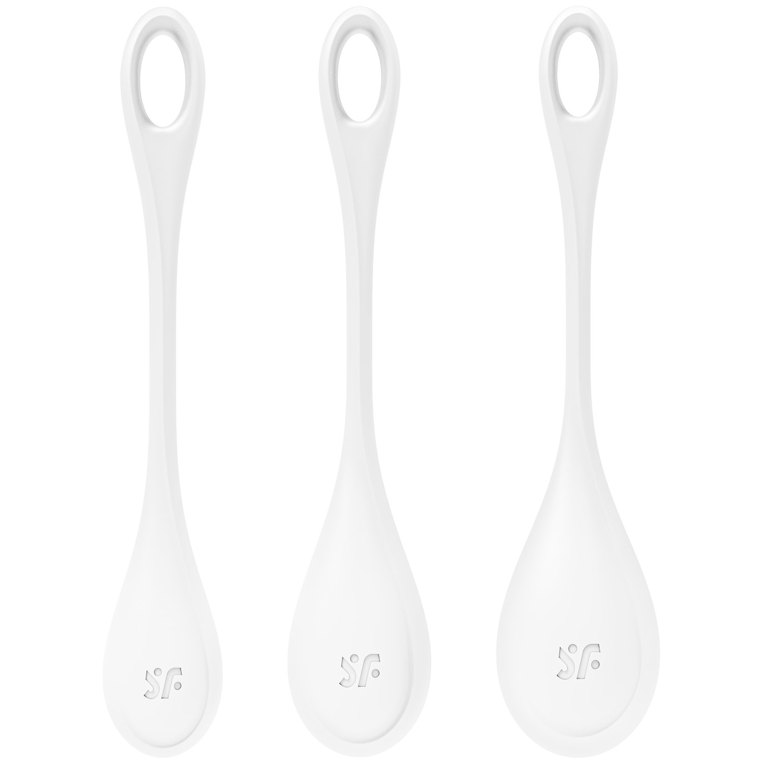 Satisfyer Yoni Power 1 Bækkenbundskugle Sæt - Hvid Satisfyer Yoni Power 1 Bækkenbundskugle Sæt - Hvid