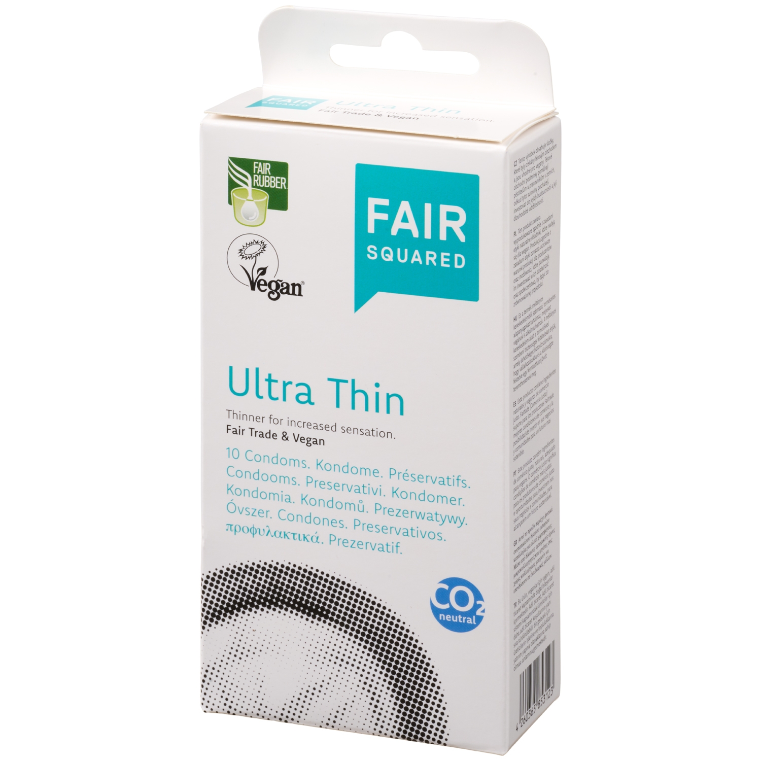 Fair Squared Fair Squared Ultra Thin Veganske Kondomer 10 stk - Klar