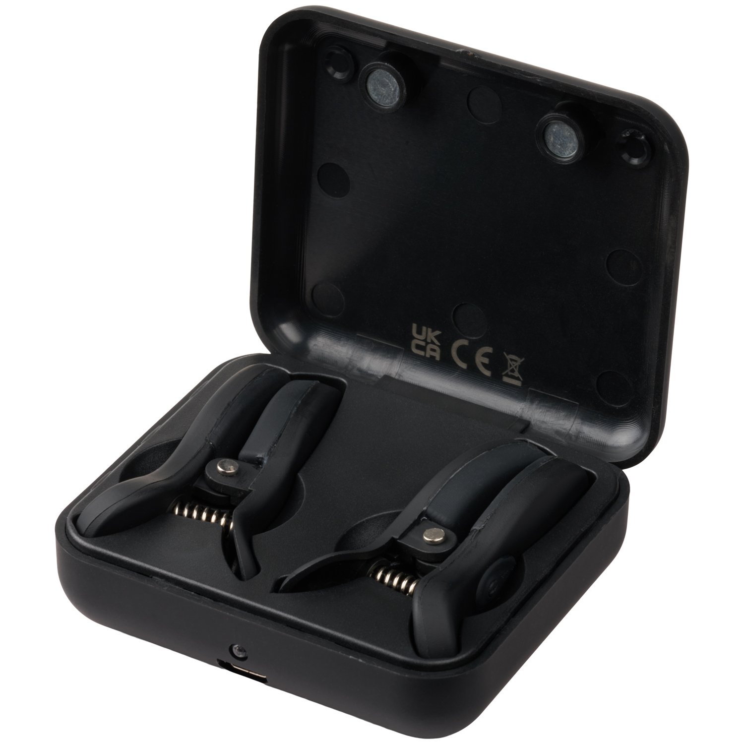 Merci Doc Johnson Vibro Grippers Vibrerande Bröstvårtsklämmor - Black