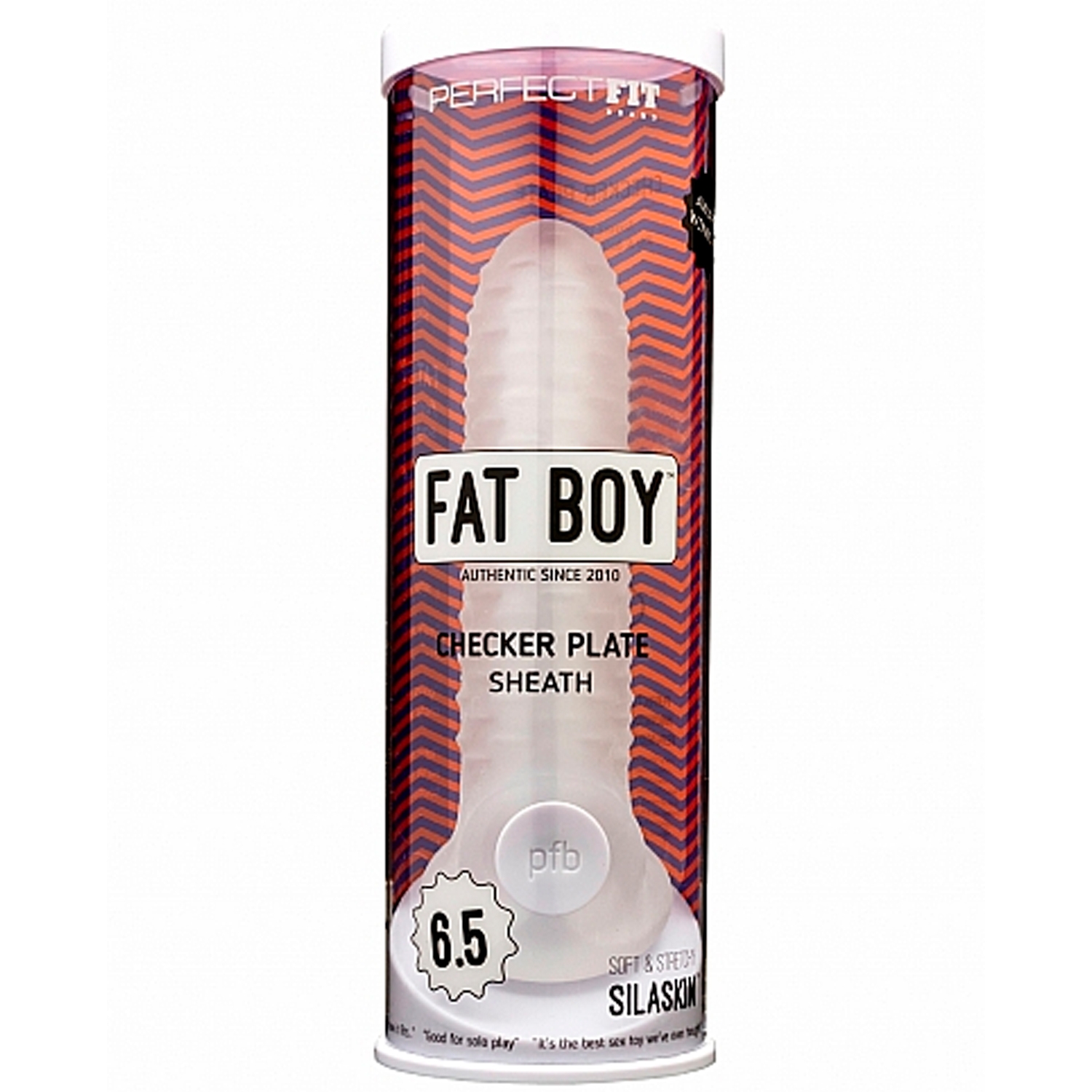 Perfect Fit Fat Boy Checker Plate Penis Sleeve 16.5 cm | Sinful