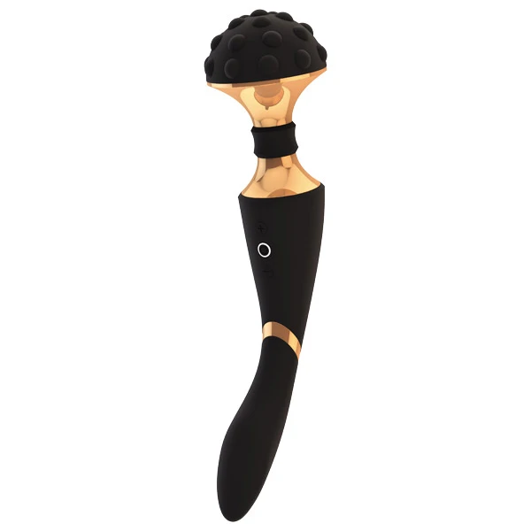 Vive Shiatsu Oppladbar Dual Wand Vibrator var 1
