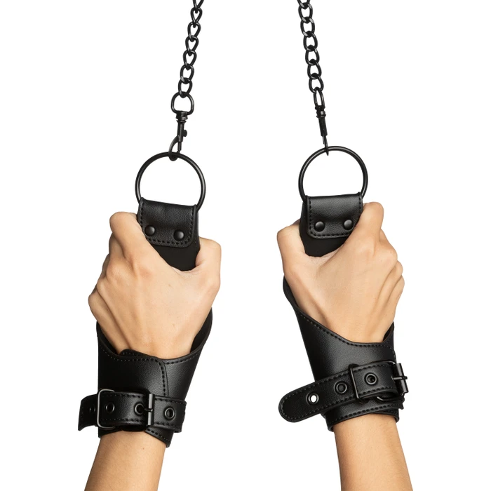 obaie Faux Leather Hanging Cuffs var 1