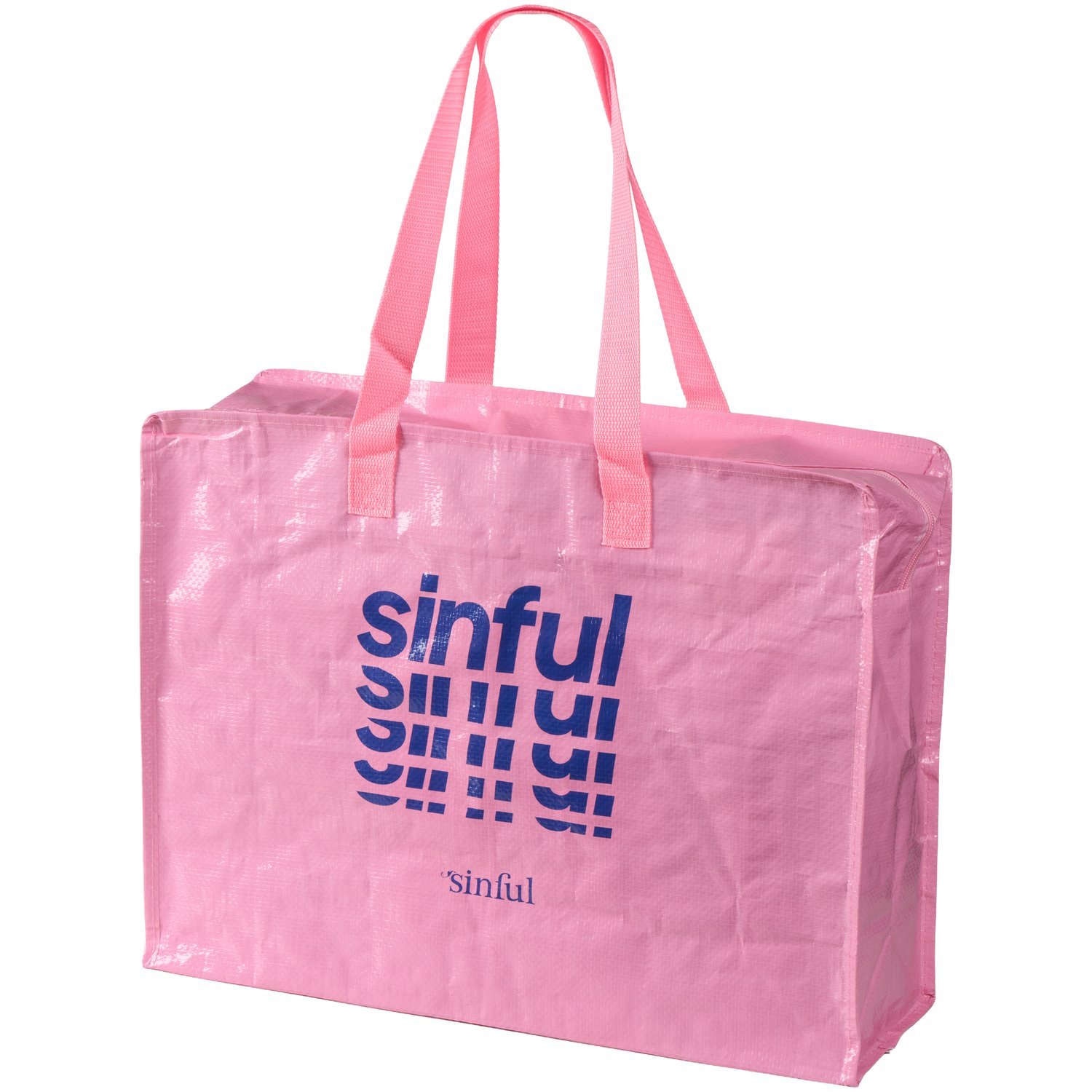 Sinful Tote Bag med Dragkedja      - Pink