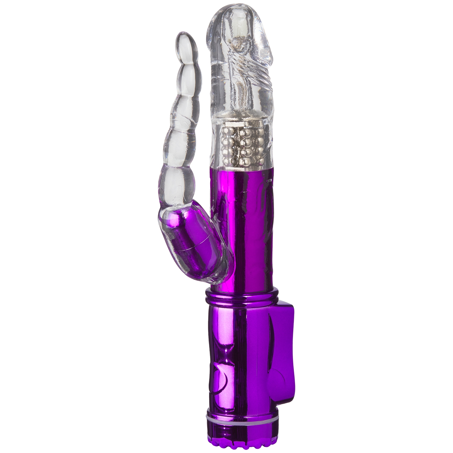 baseks Opladelig Anal Rabbit Vibrator - Purple thumbnail