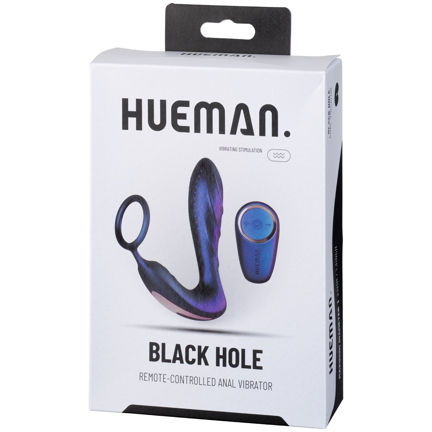 Hueman Black Hole Anal Vibrator With Cock Ring - Sinful.com