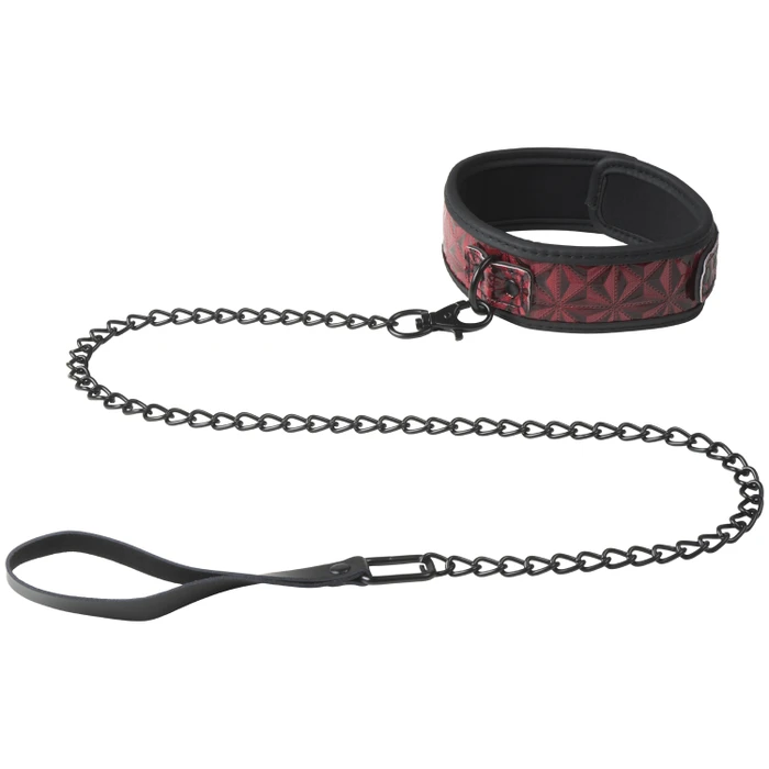 Master Series Crimson Tied Collar with Leash var 1