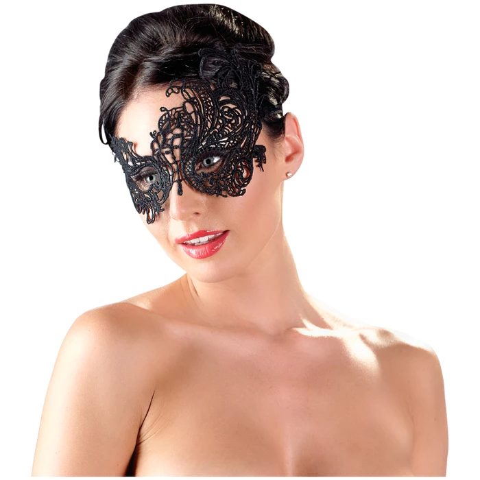 Cottelli Asymmetrical Spetsmask var 1