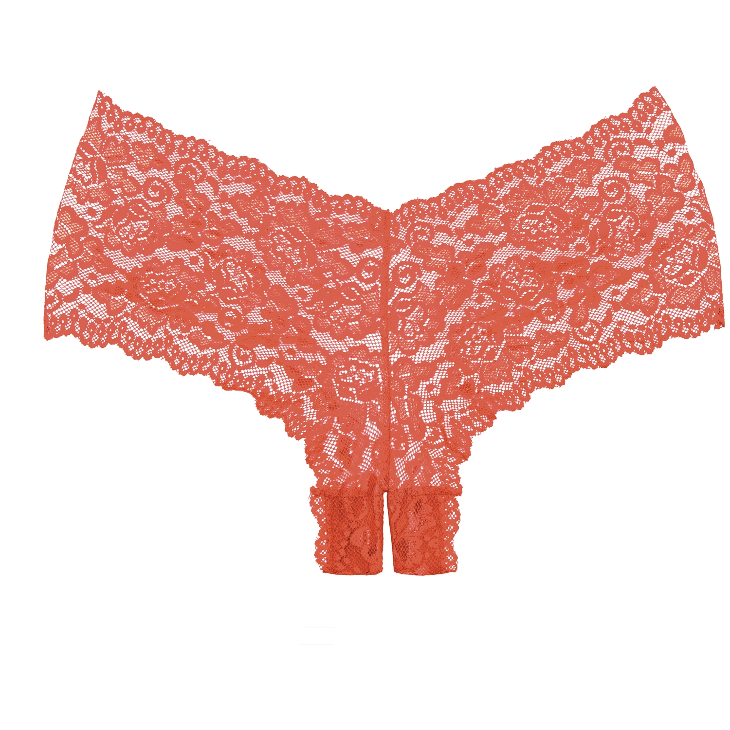 Allure Lingerie Adore Candy Apple Red Hipster - Red - One Size