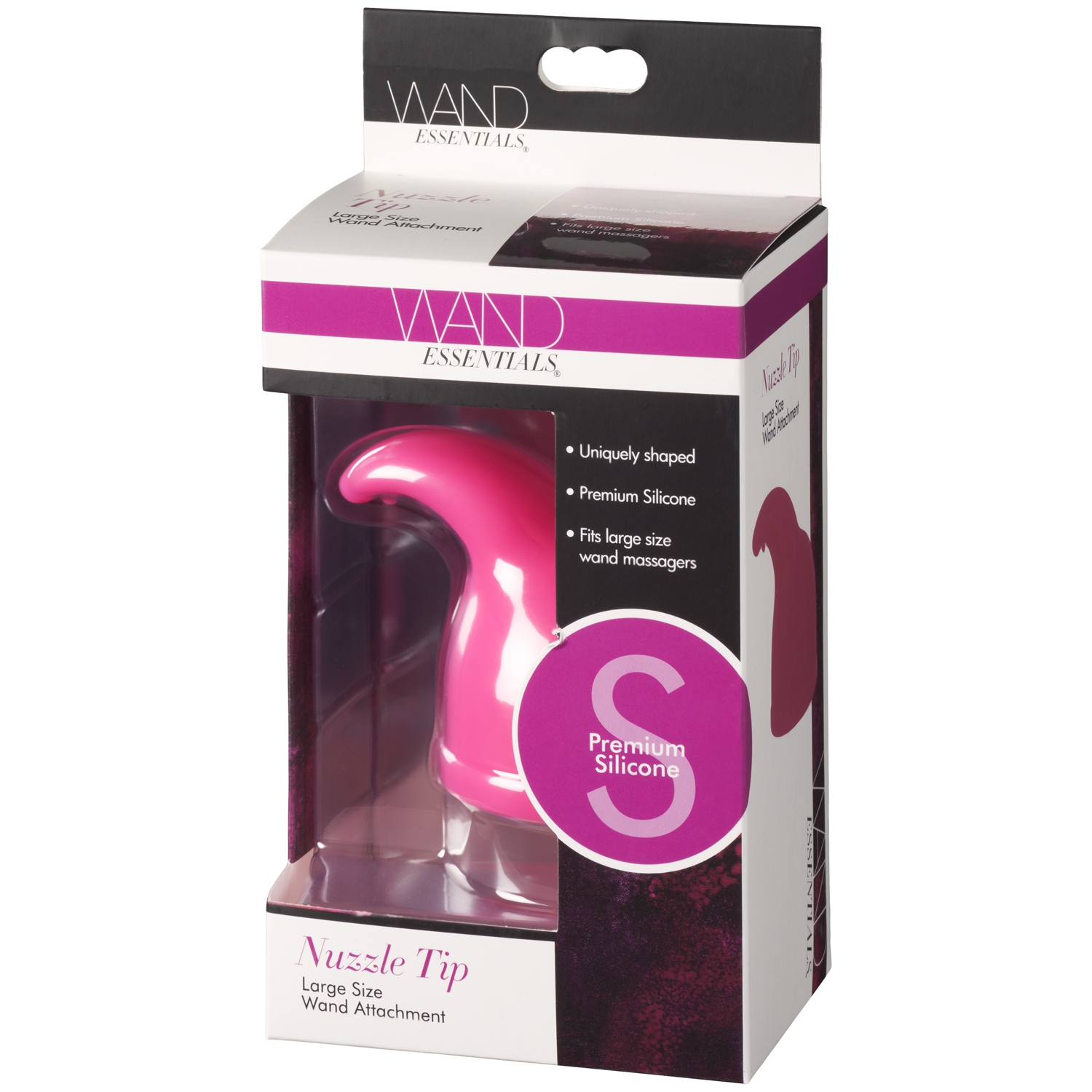 Wand Essentials 3Teez Attachment Boxed- Black Vibrator Accessory Sex Toy