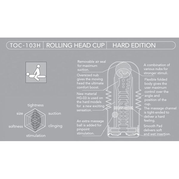 TENGA Rolling Head Cup Hard 1