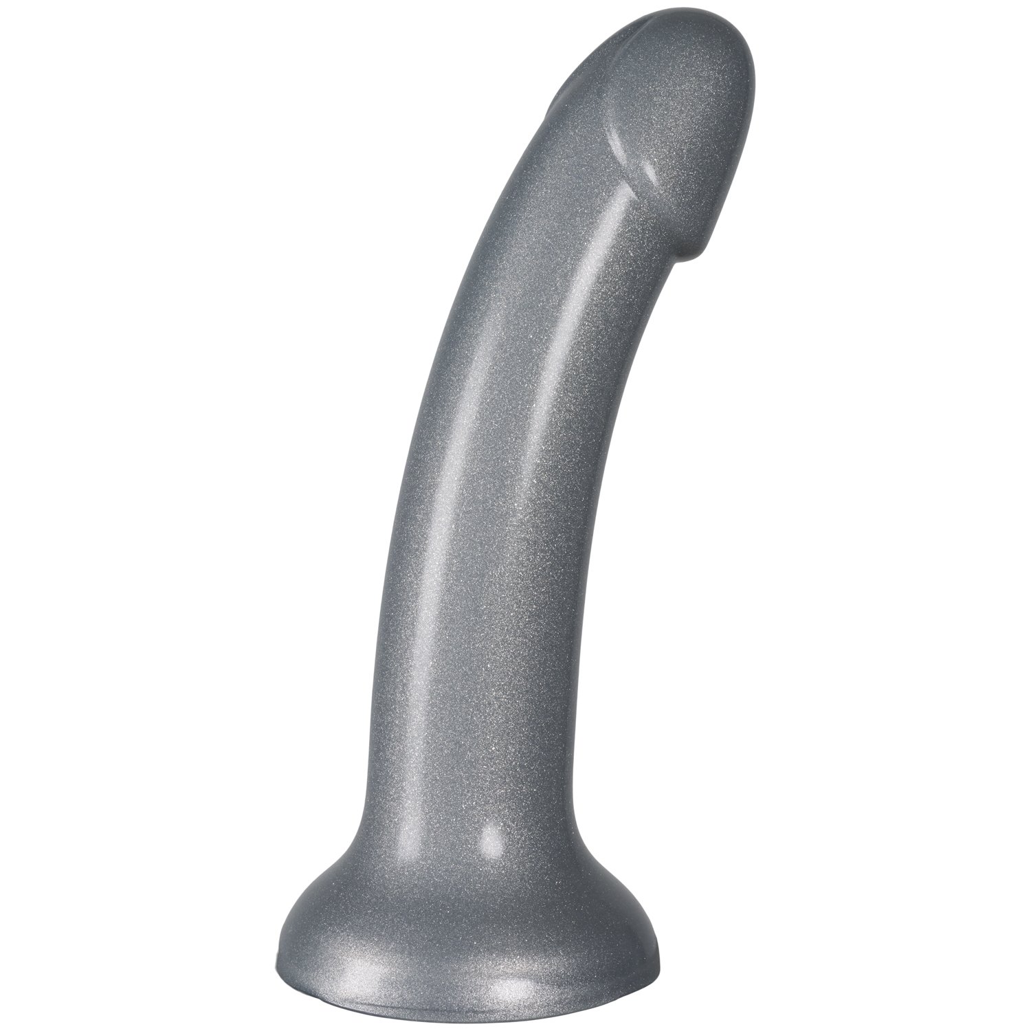 Baseks Galaxy Silikone Dildo 18 cm - Sølv