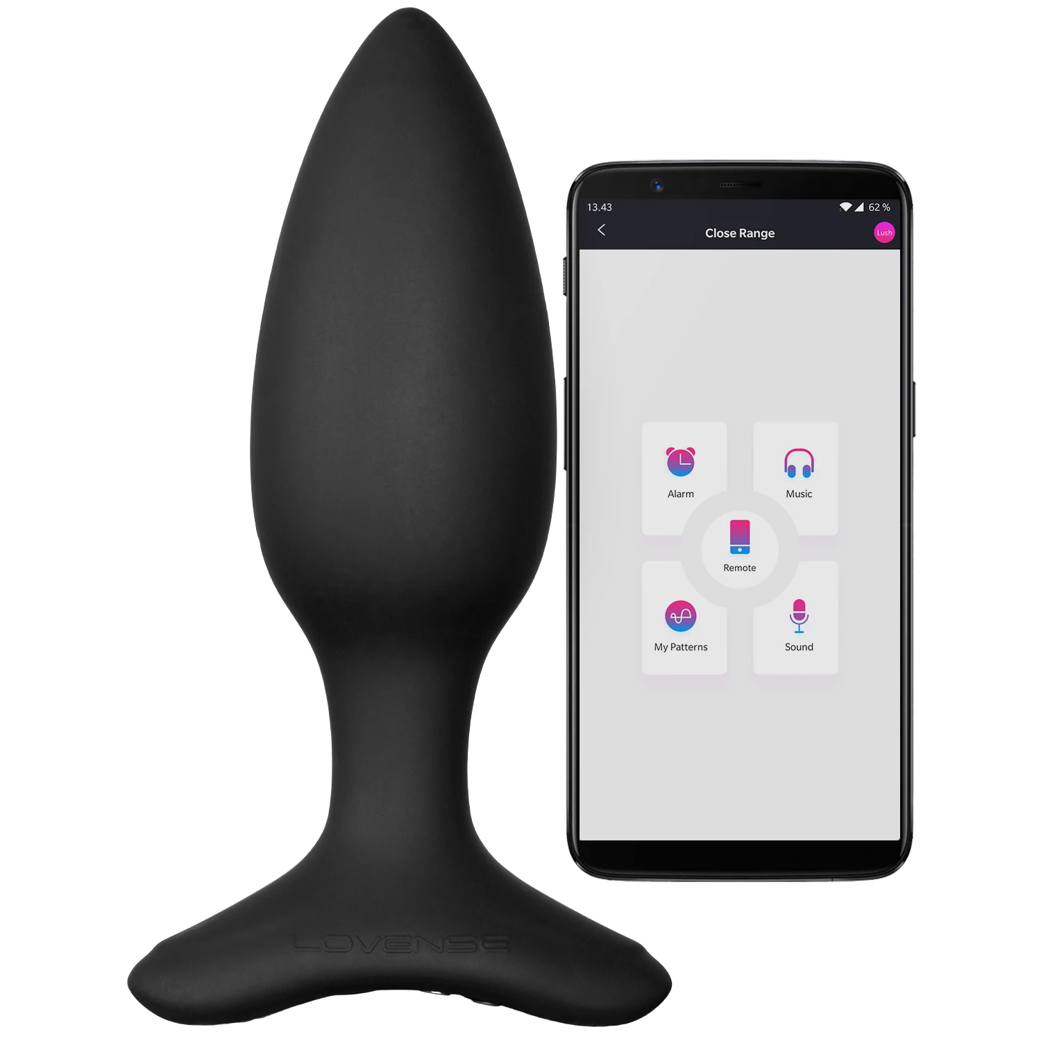 Lovense Hush 2 App-Gesteuerter Analplug Small 12 cm var 1