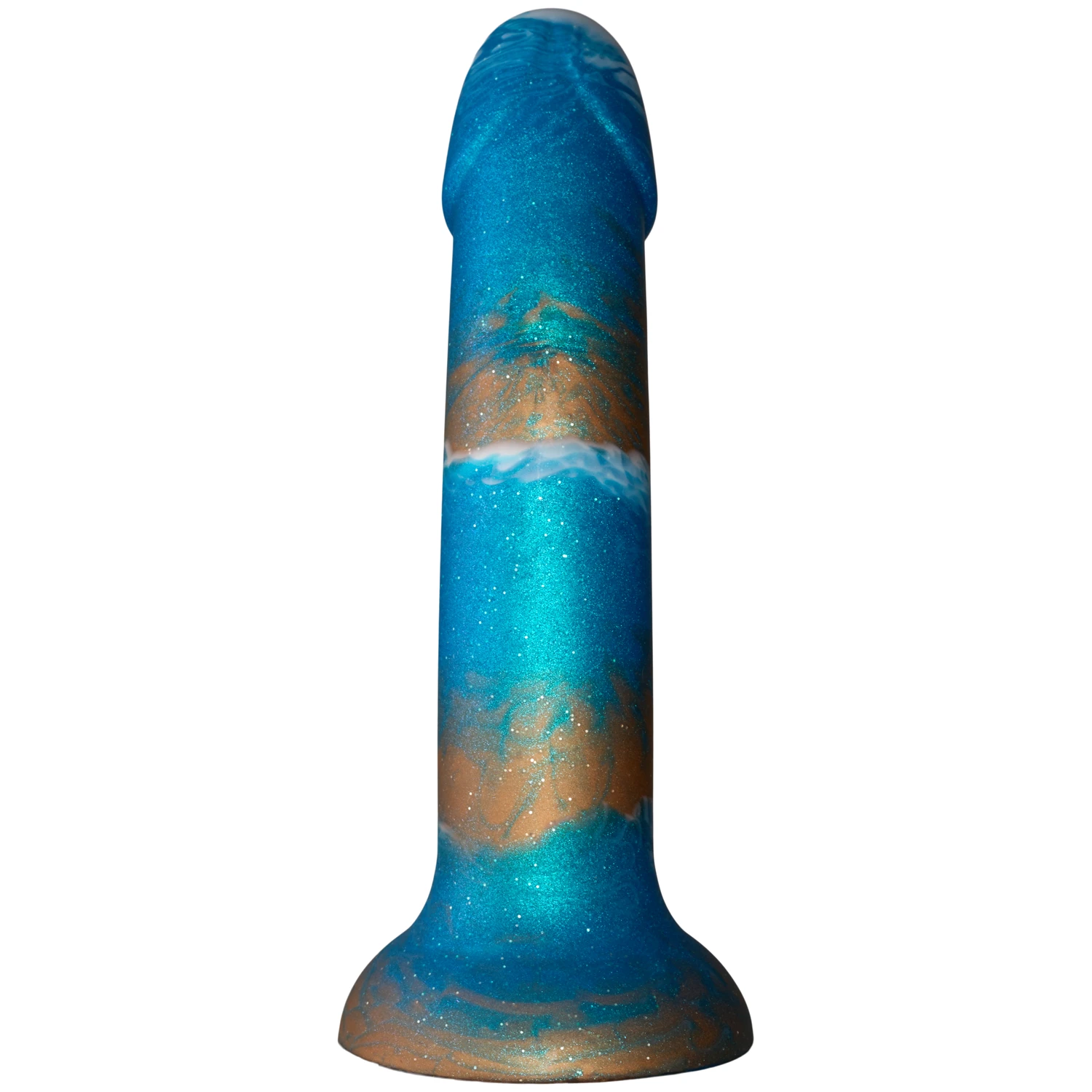 Baseks Copper Blue Silikondildo 18 cm 1