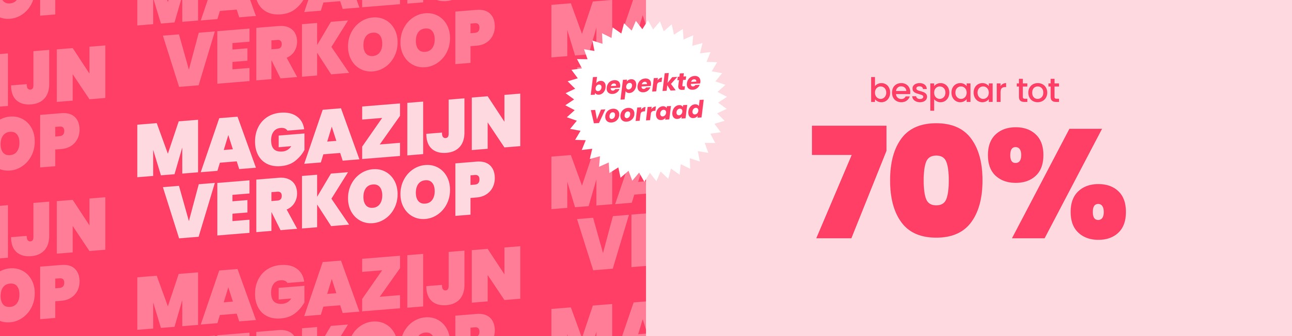 Magazjinverkoop - Bespaar tot 70%