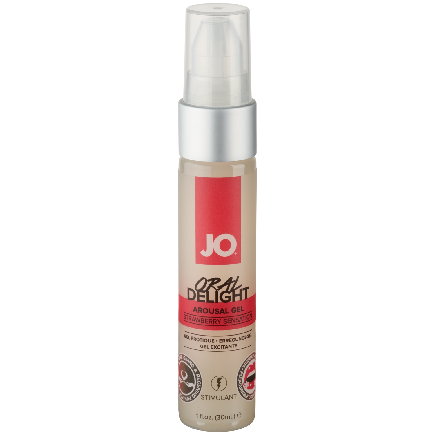 System JO Oral Delight Arousal Gel Strawberry Sensation 30 ml var 1