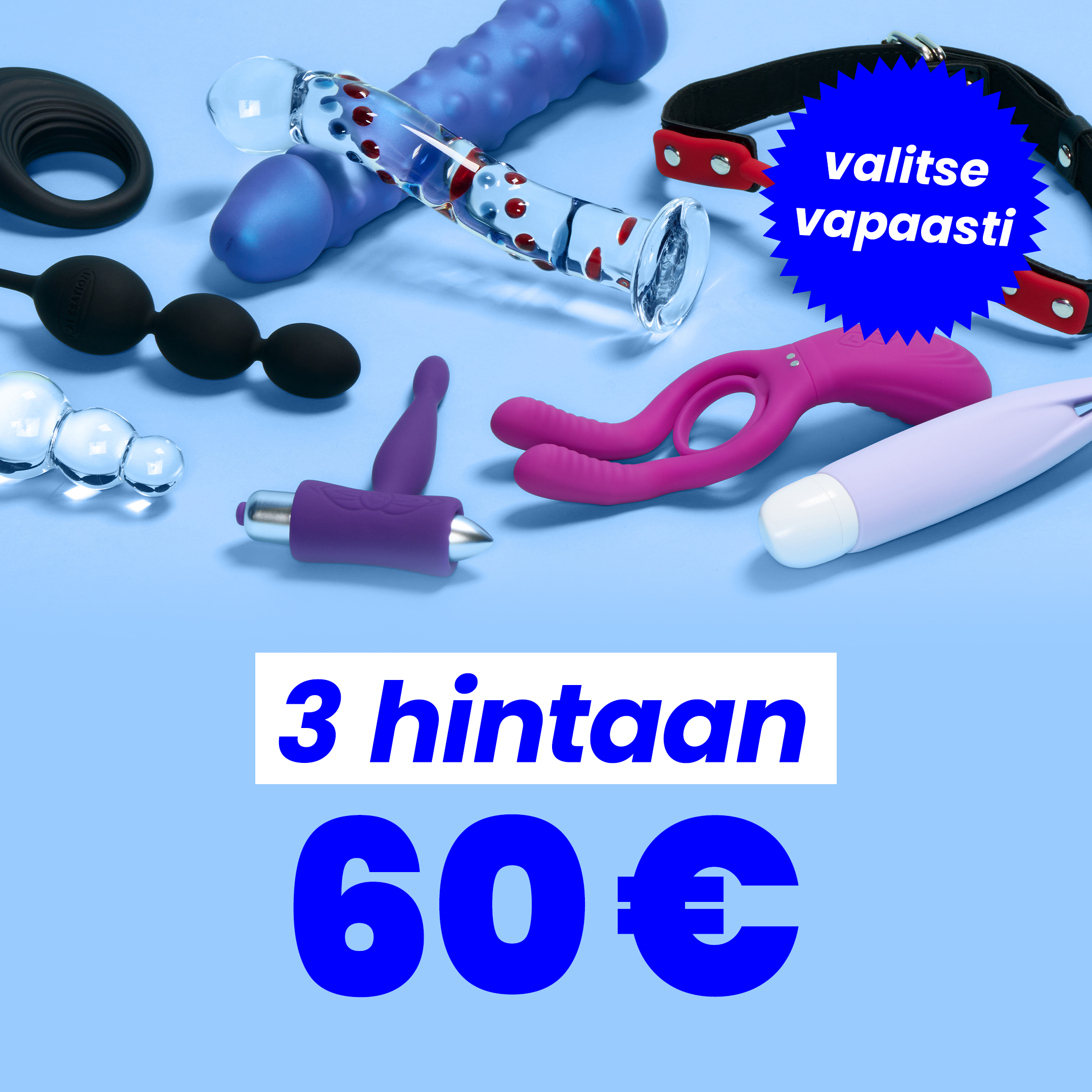 3 hintaan 60 € mobile
