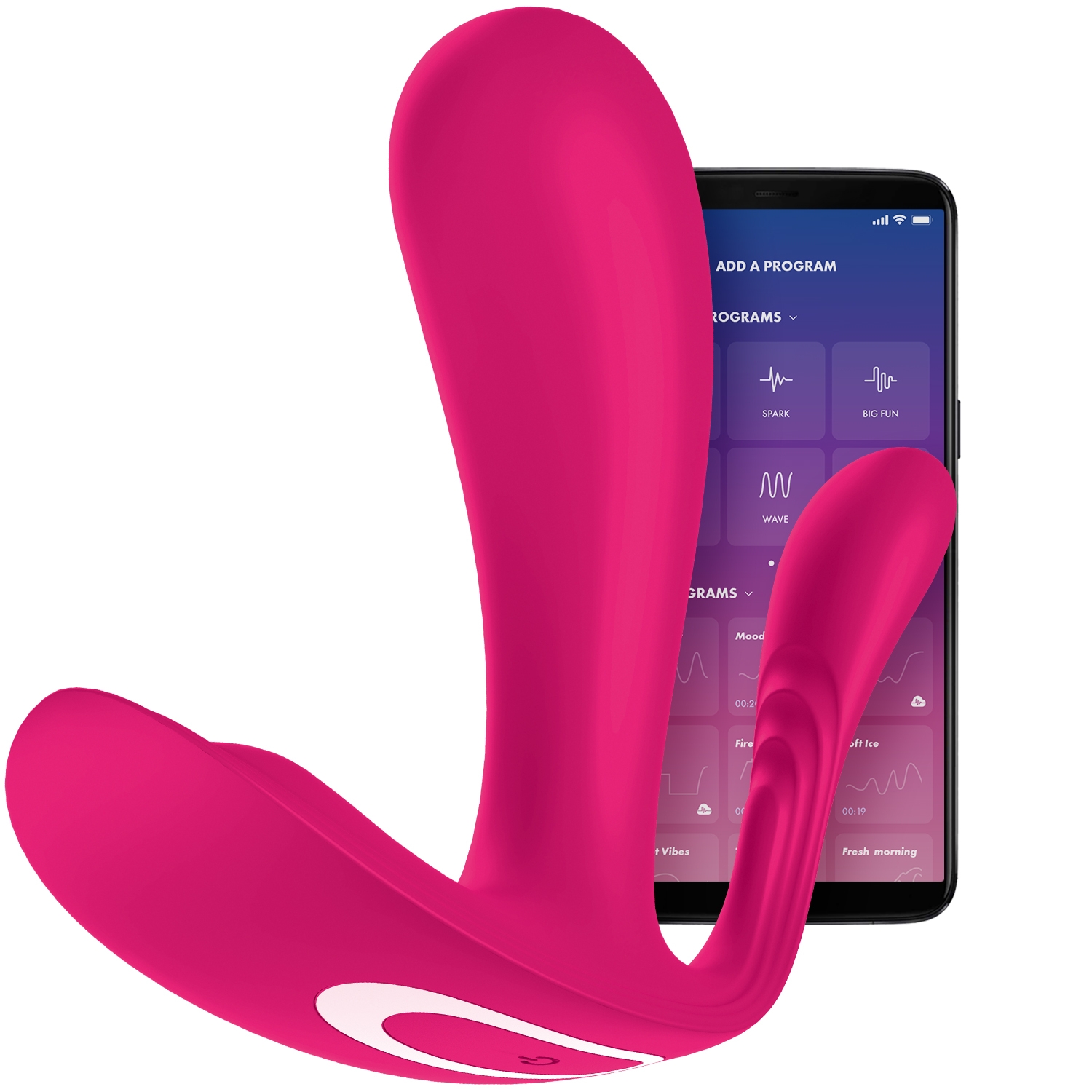 Satisfyer Top Secret+ Connect App App-styret Vibrerende G-punkt og Anal Stimulator - Pink