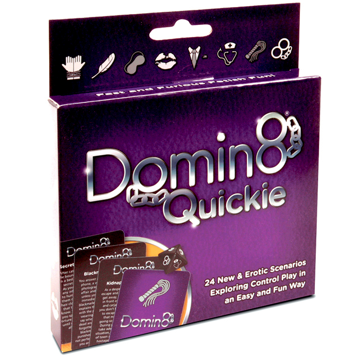 Creative Conceptions Domin8 Quickie Fetish Spil til Par - Lilla Creative Conceptions Domin8 Quickie Fetish Spil til Par - Lilla