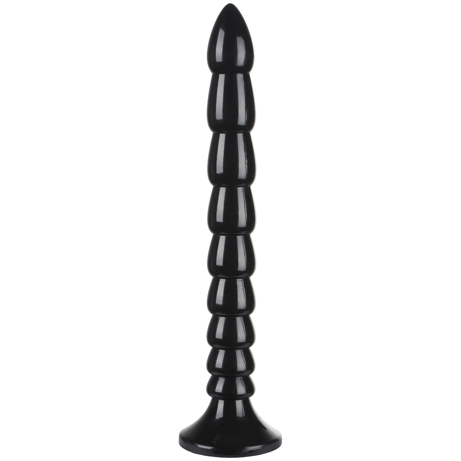 Ouch! Stacked Anal Snake Dildo 30 cm - Svart | Fetish//Fetish Sexleksaker//XL Dildos//Ouch!//Anala sexleksaker | Intimast