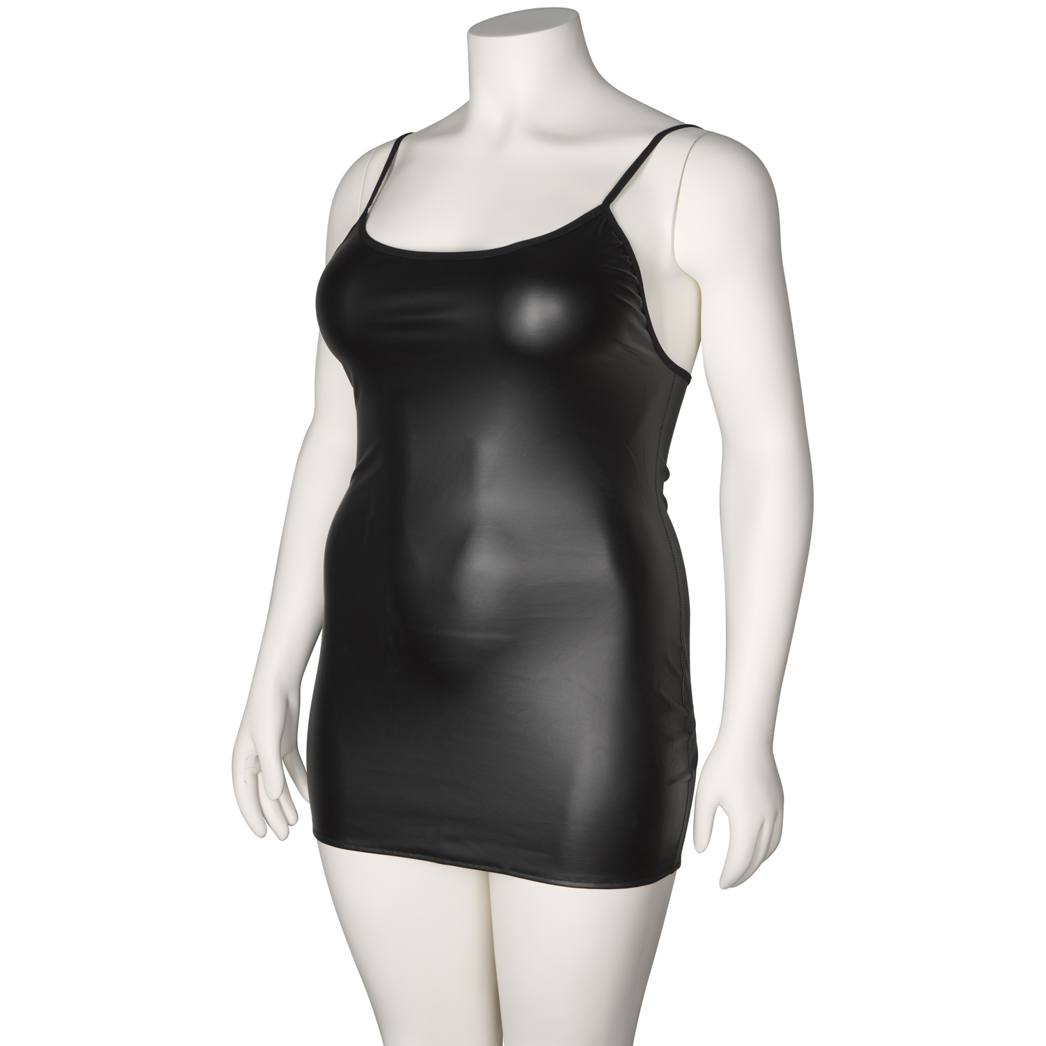NORTIE Fetish Wetlook Minikleid Plus Size 2