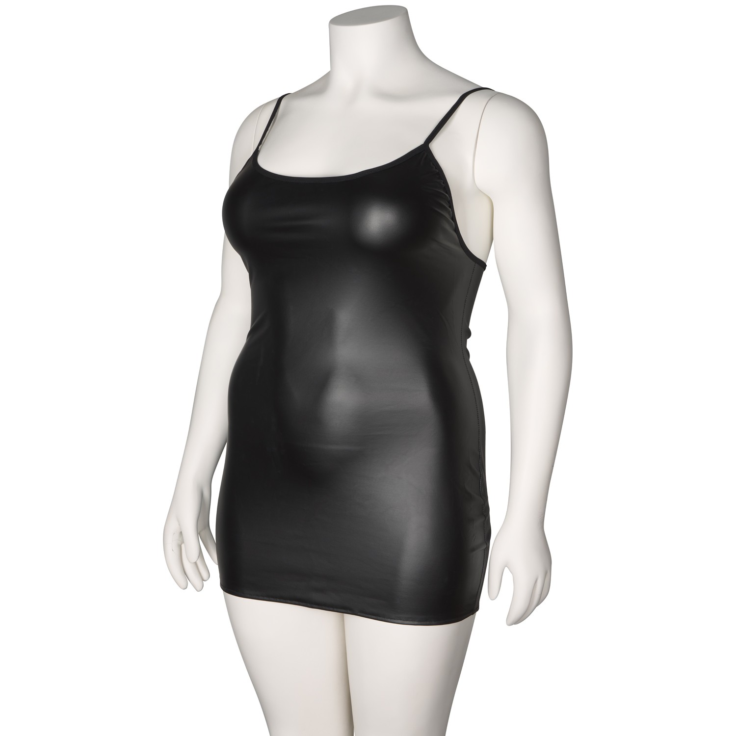 NORTIE Fetish Wetlook Minikleid Plus Size 2