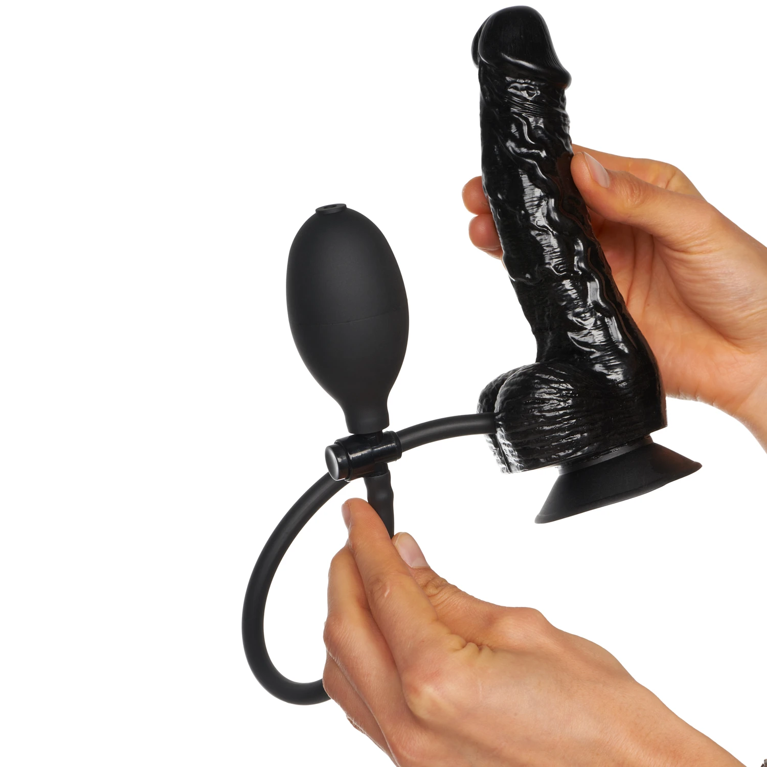 Willie City Realistisk Oppustelig Dildo med Kugler var 1