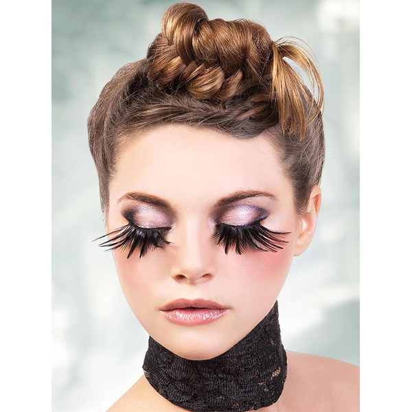 Baci Øjenvipper med Fjer Sort var 1