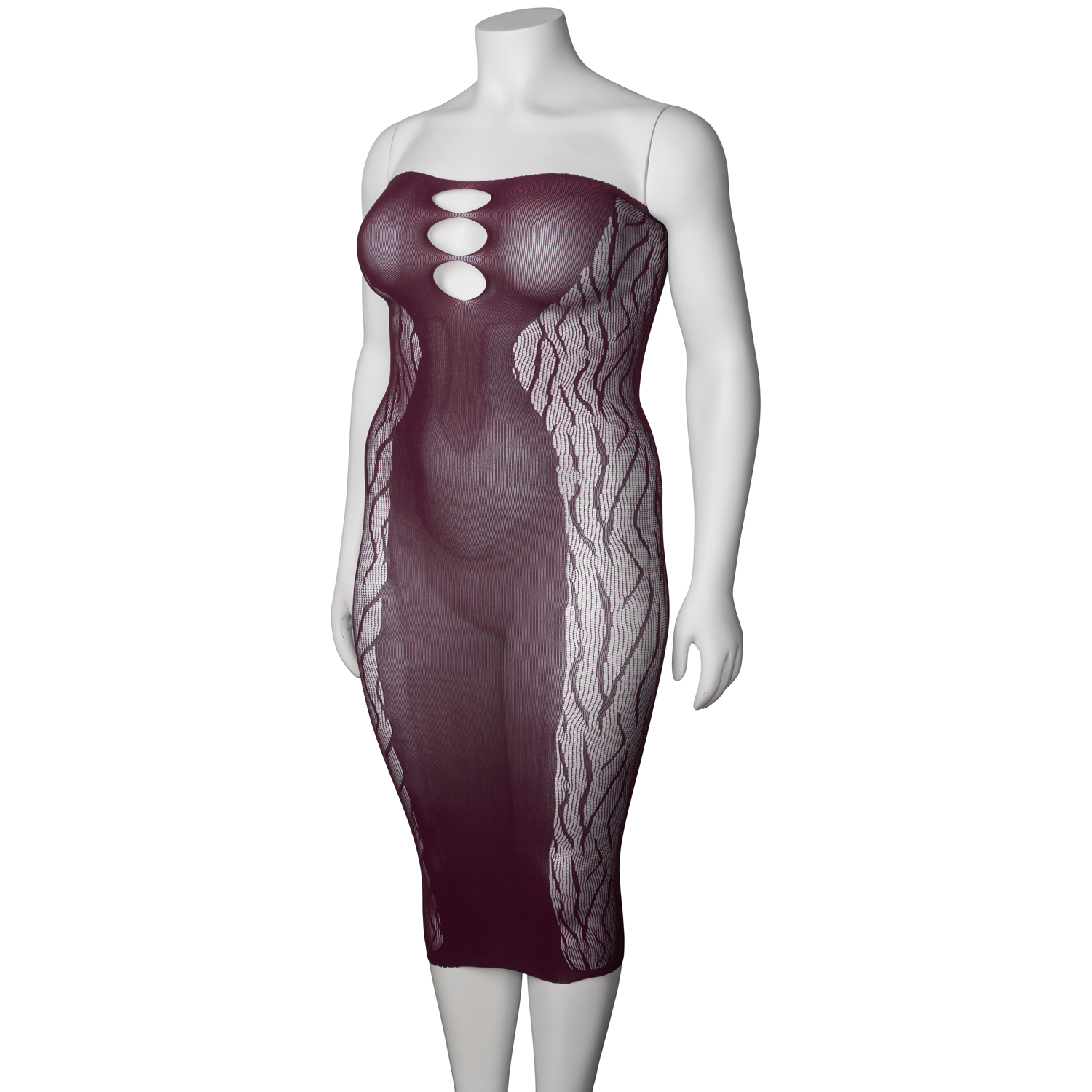 NORTIE Edda Long Burgundy Tubklänning var 6