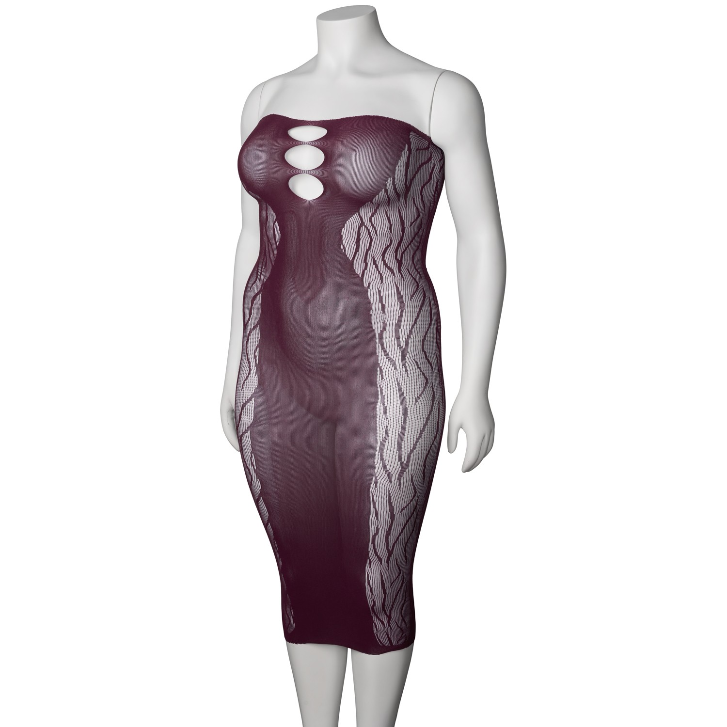 NORTIE Edda Long Burgundy Tubklänning var 6