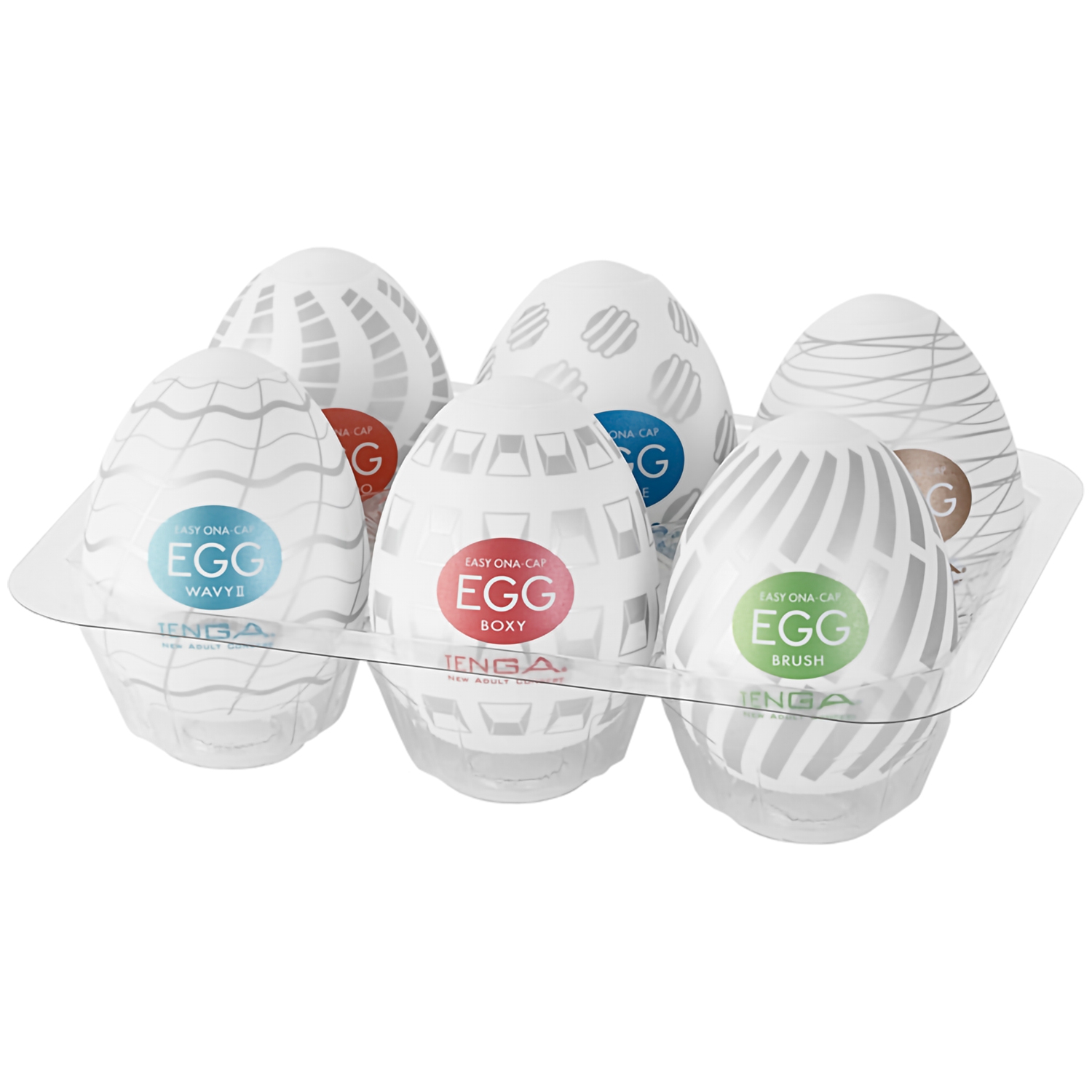 Tenga Egg Masturbator Pack Standard 6 Pack    - Hvid