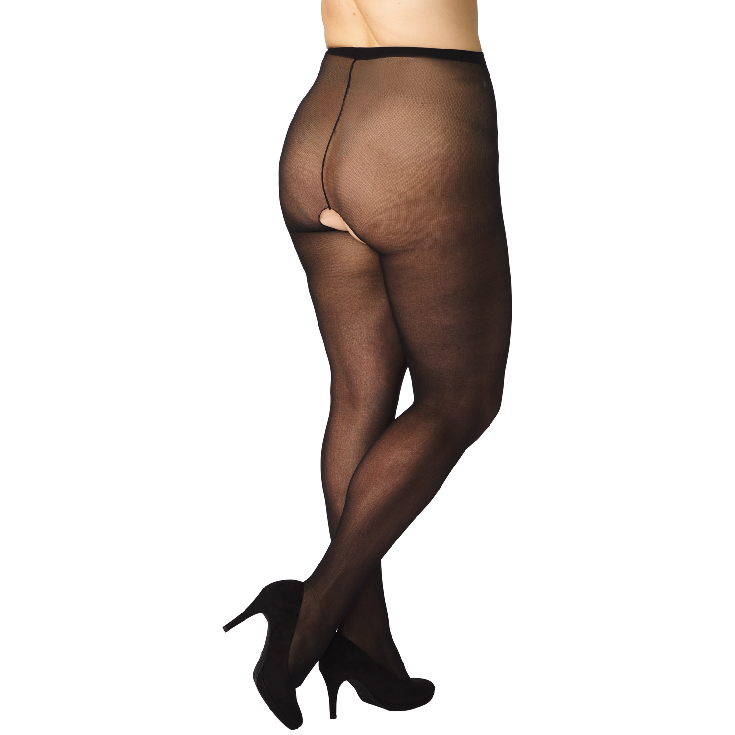 NORTIE Isop Crotchless Stockings Plus Size 1