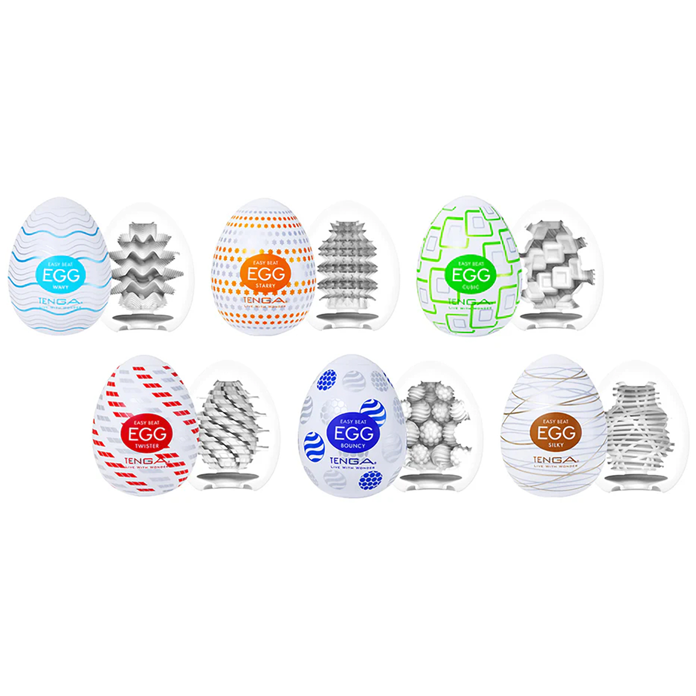 TENGA Egg Easy Beat Mixpaket 6-pack var 2