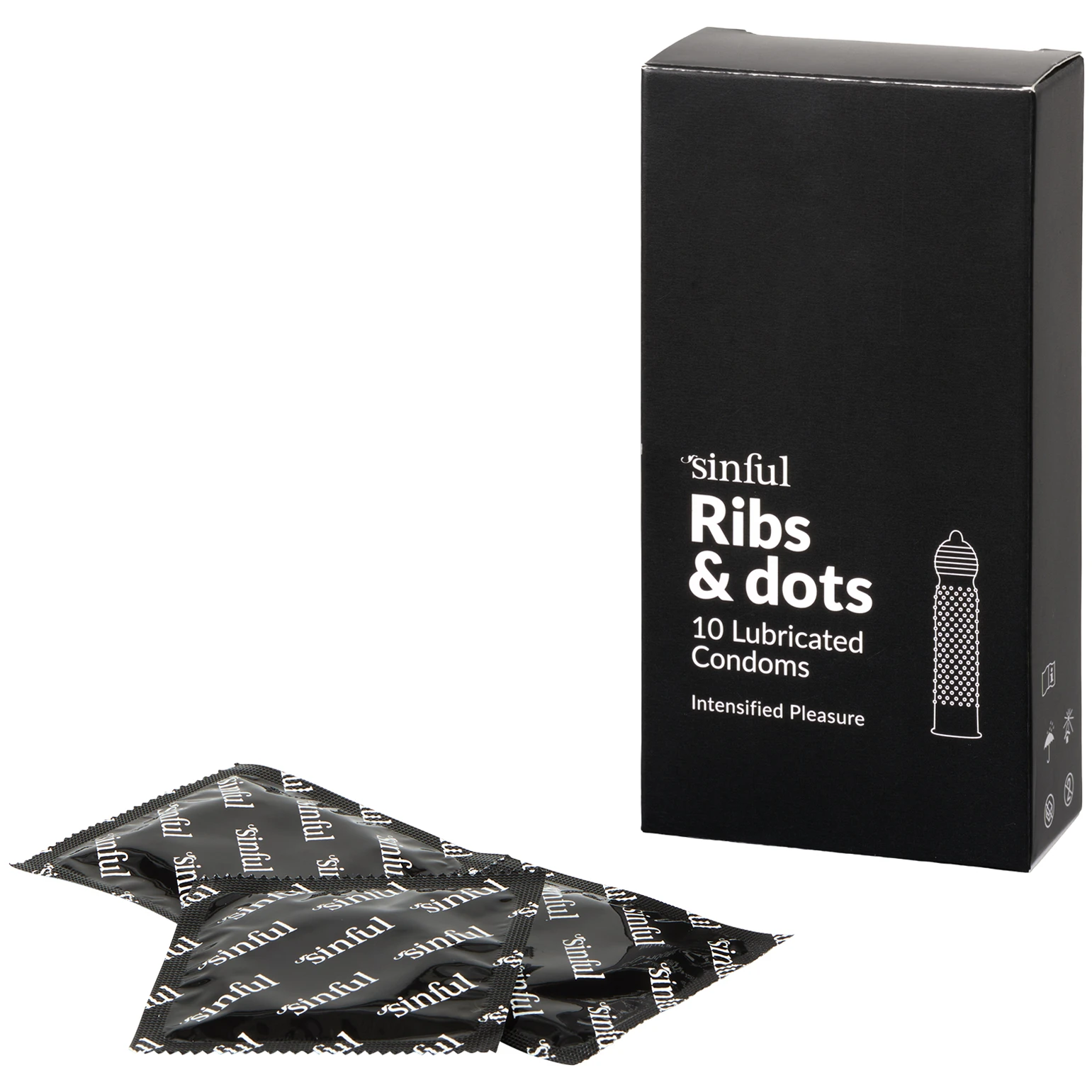 Sinful Ribs & Dots Kondome 10 Stk var 1