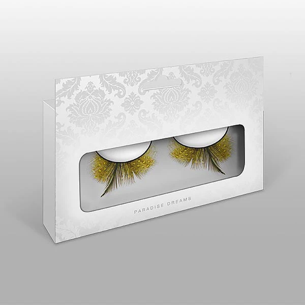 Baci Øjenvipper Fjer Sort/Gul 1