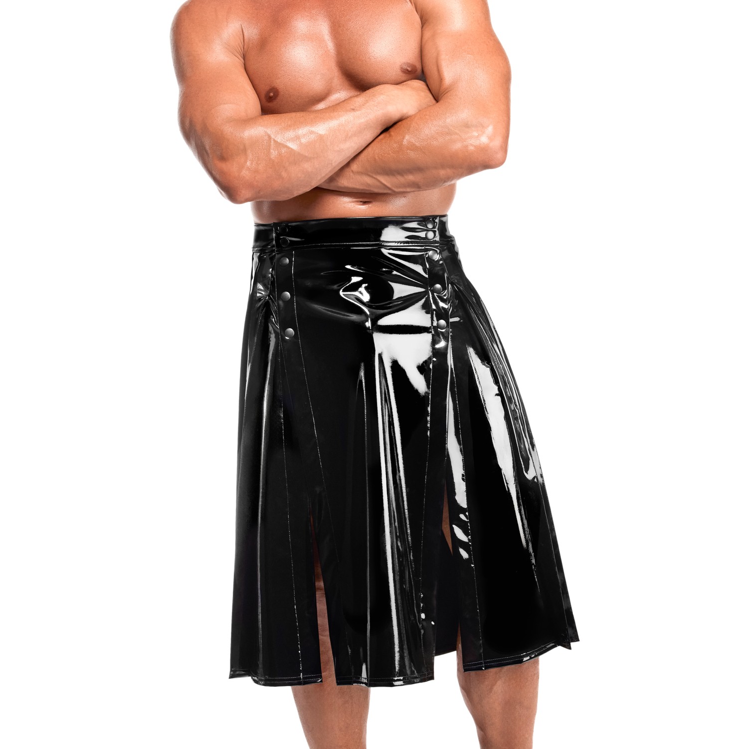 Noir Handmade H091 Empire Wetlook PVC Nederdel 1