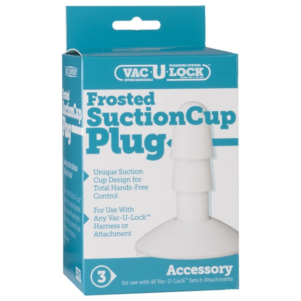 Vac-U-Lock Frosted Suction Cup Plug 1