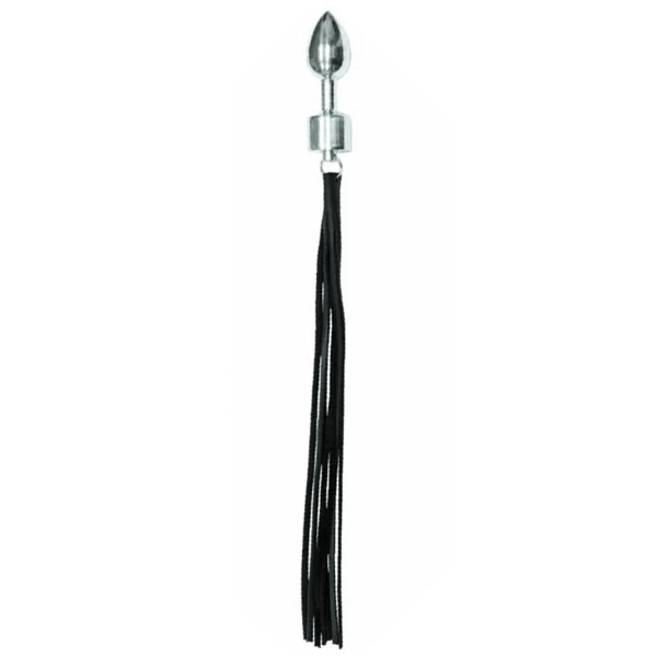 SToys Steel Butt Plug with Leather Whip Tail var 1