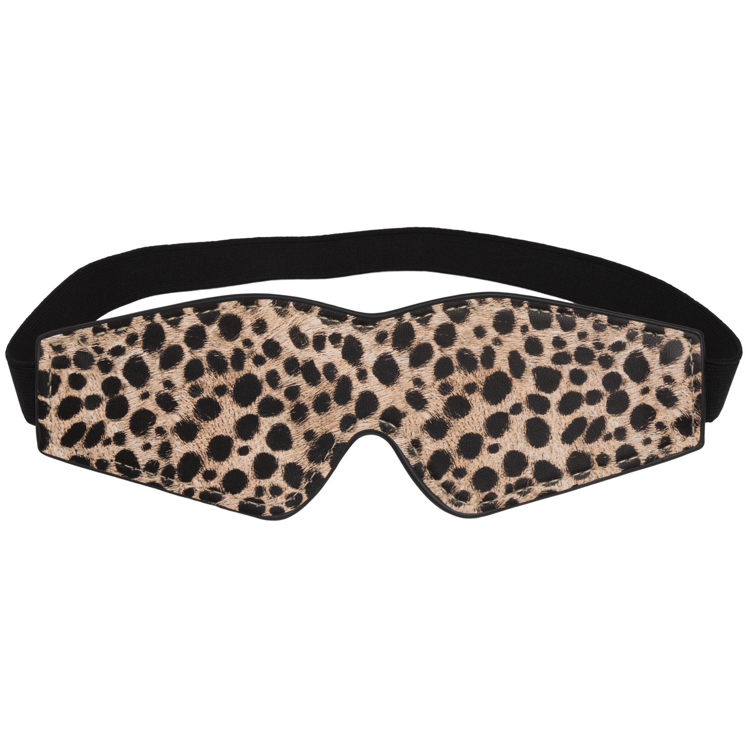 baseks Leopard Blindfold - Brown - One Size thumbnail