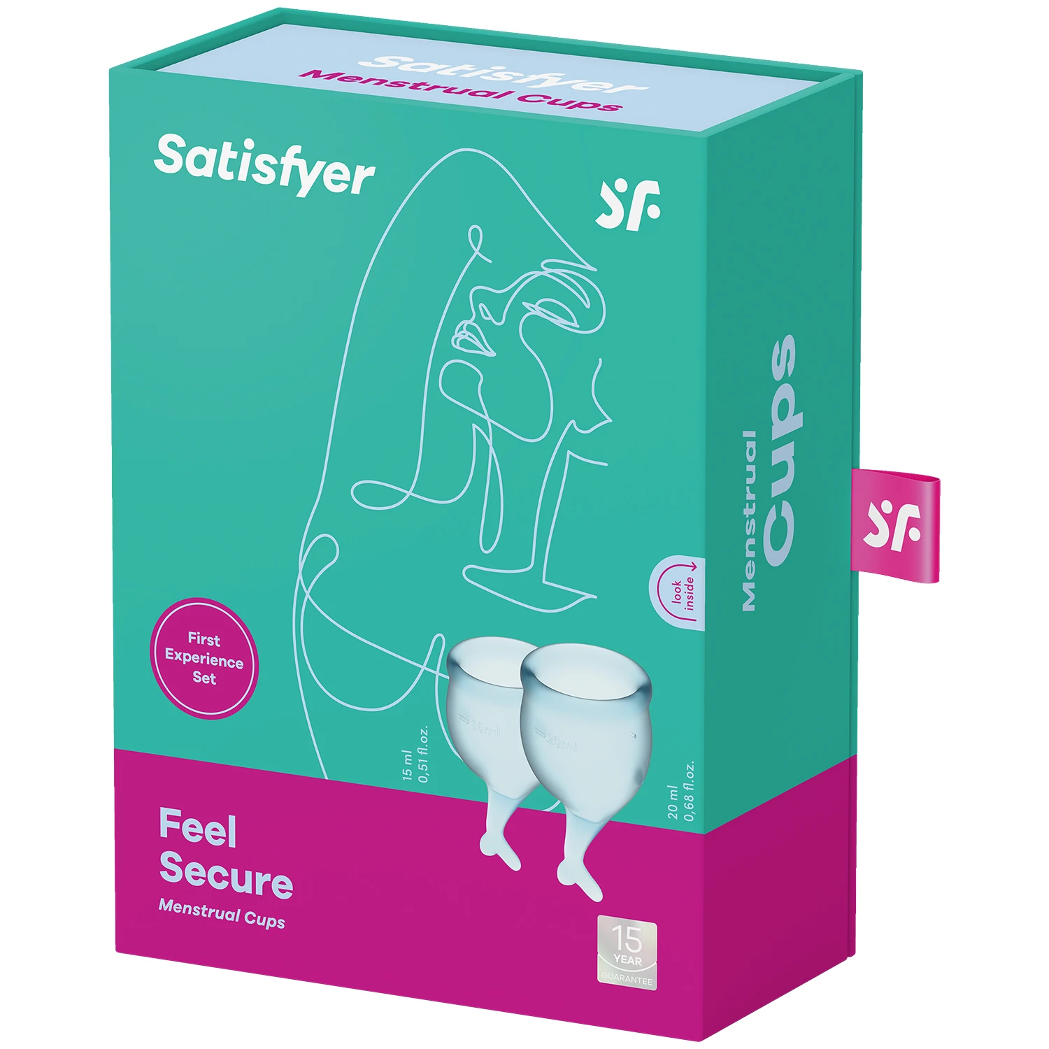Satisfyer Feel Secure Menstruasjonskopp 2 pk 1