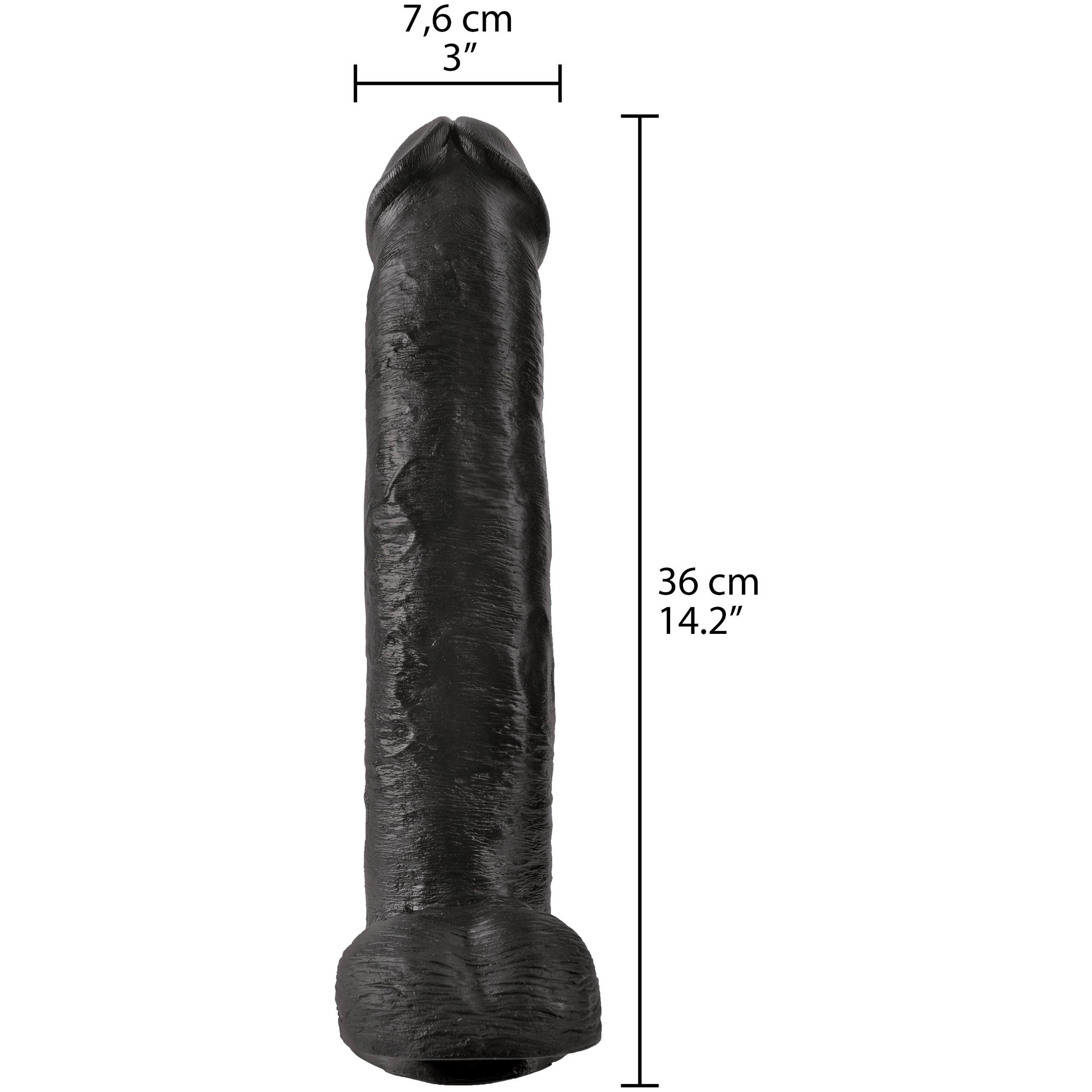 King Cock Gode Réaliste avec Testicules 36 cm var 2
