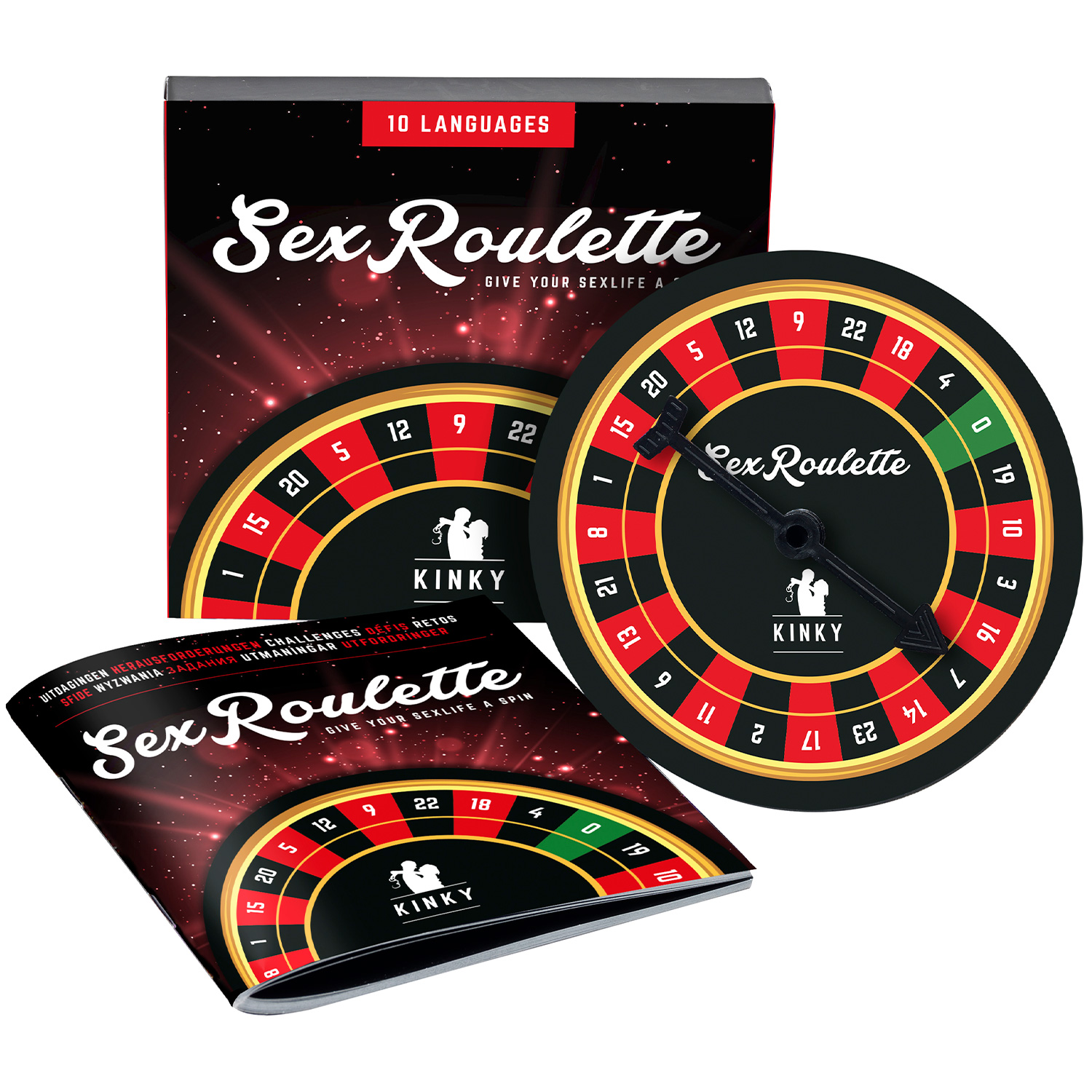 Tease & Please Tease & Please Kinky Sex Roulette Spill til Par - Forskjellige farger