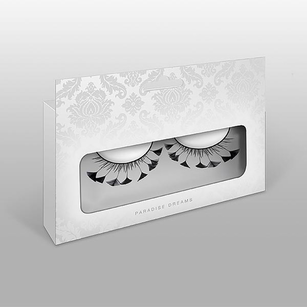 Baci Vilde Kunstige Øjenvipper Fjer Sort 1