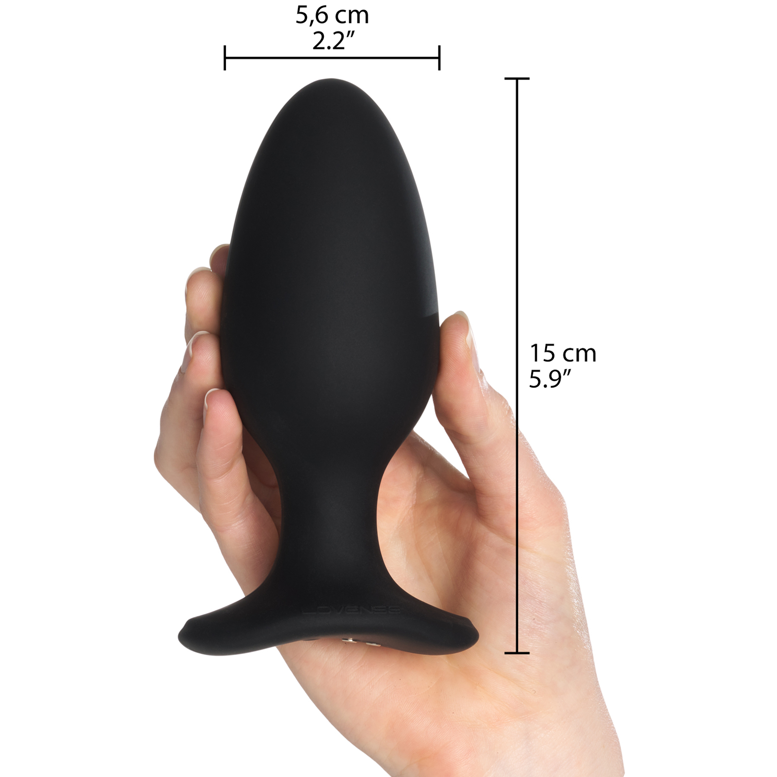 Lovense Hush 2 Sovelluksella Ohjattava Iso Anustappi 15 cm 1