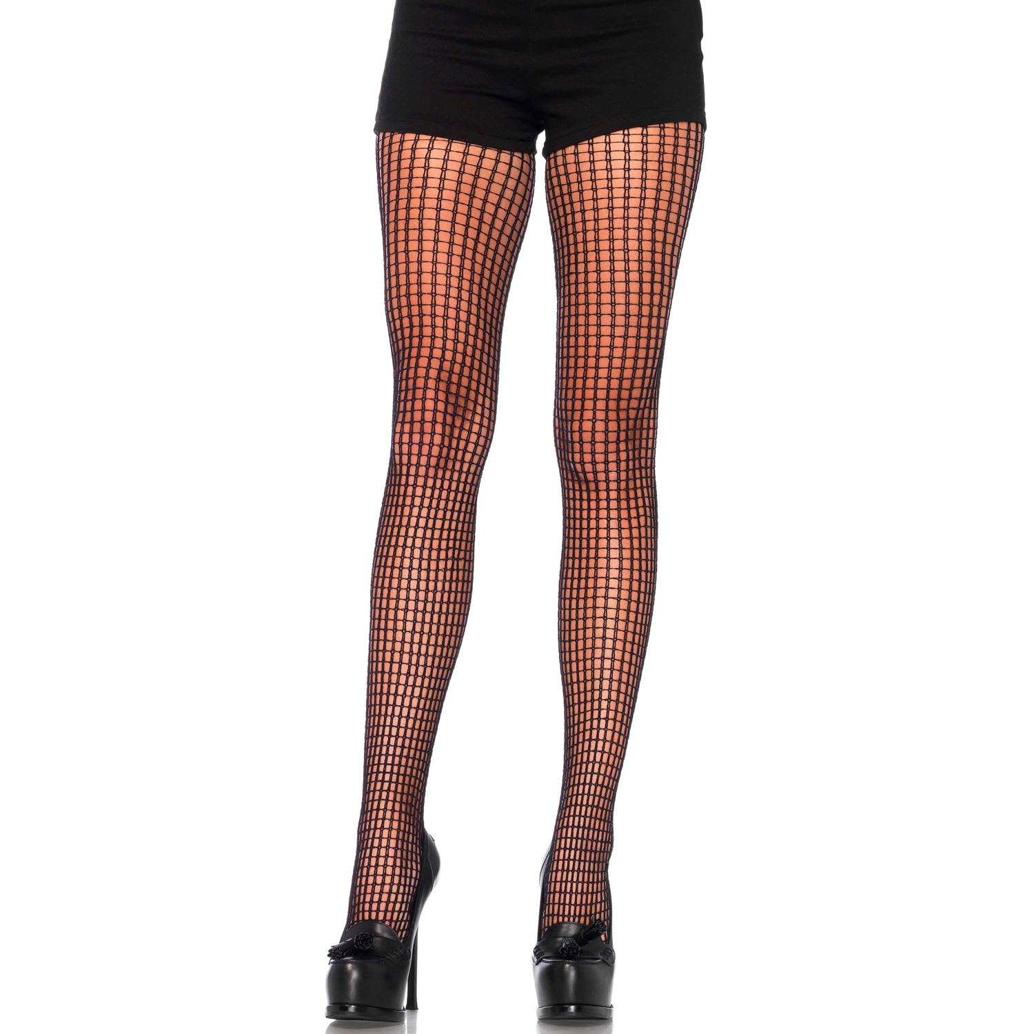 Leg Avenue Square Nettingstrømpebukser var 1